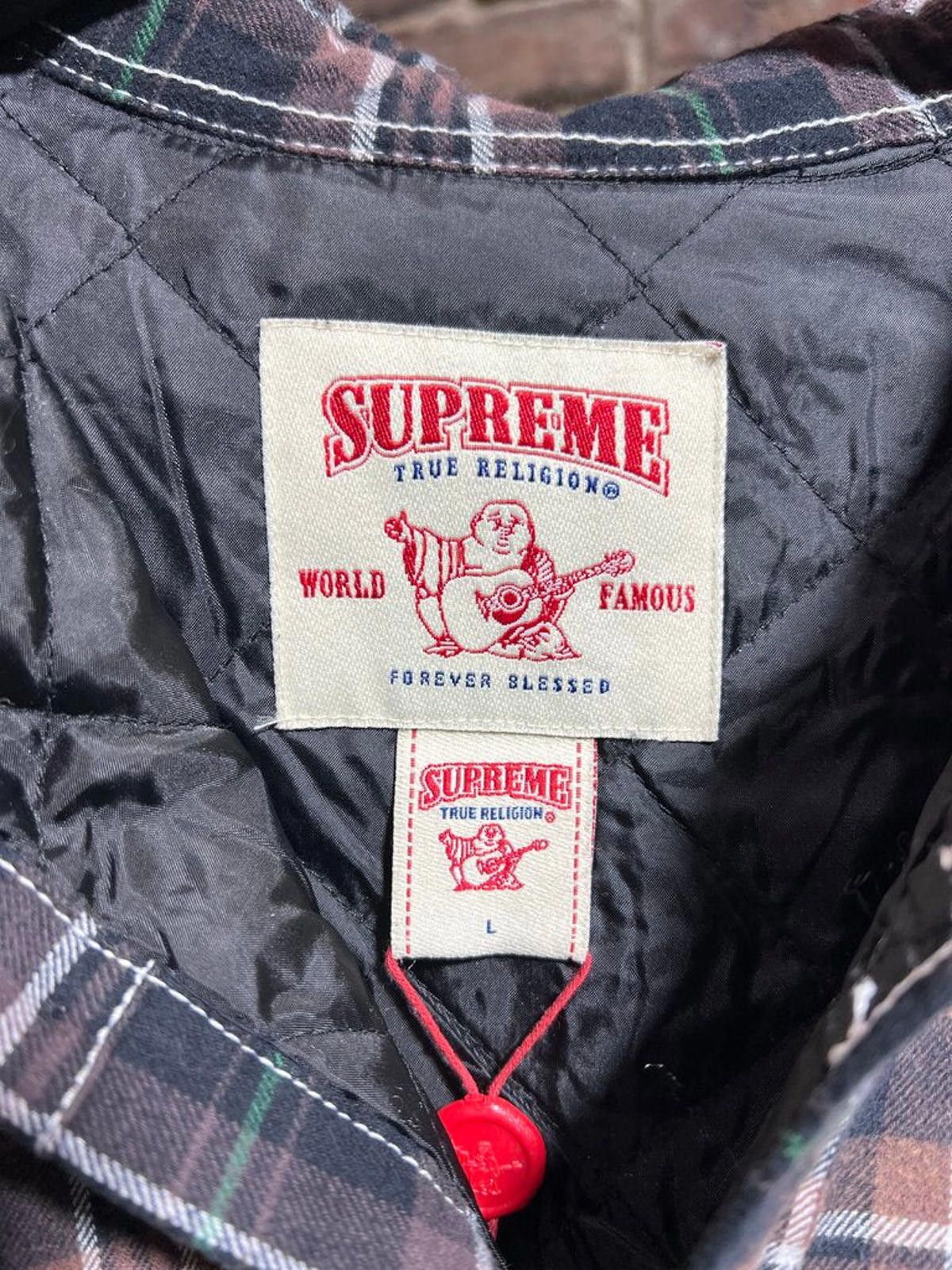 Supreme Supreme X True Religion Flannel Brown/Black Sz. L Size ONE SIZE - 3 Thumbnail