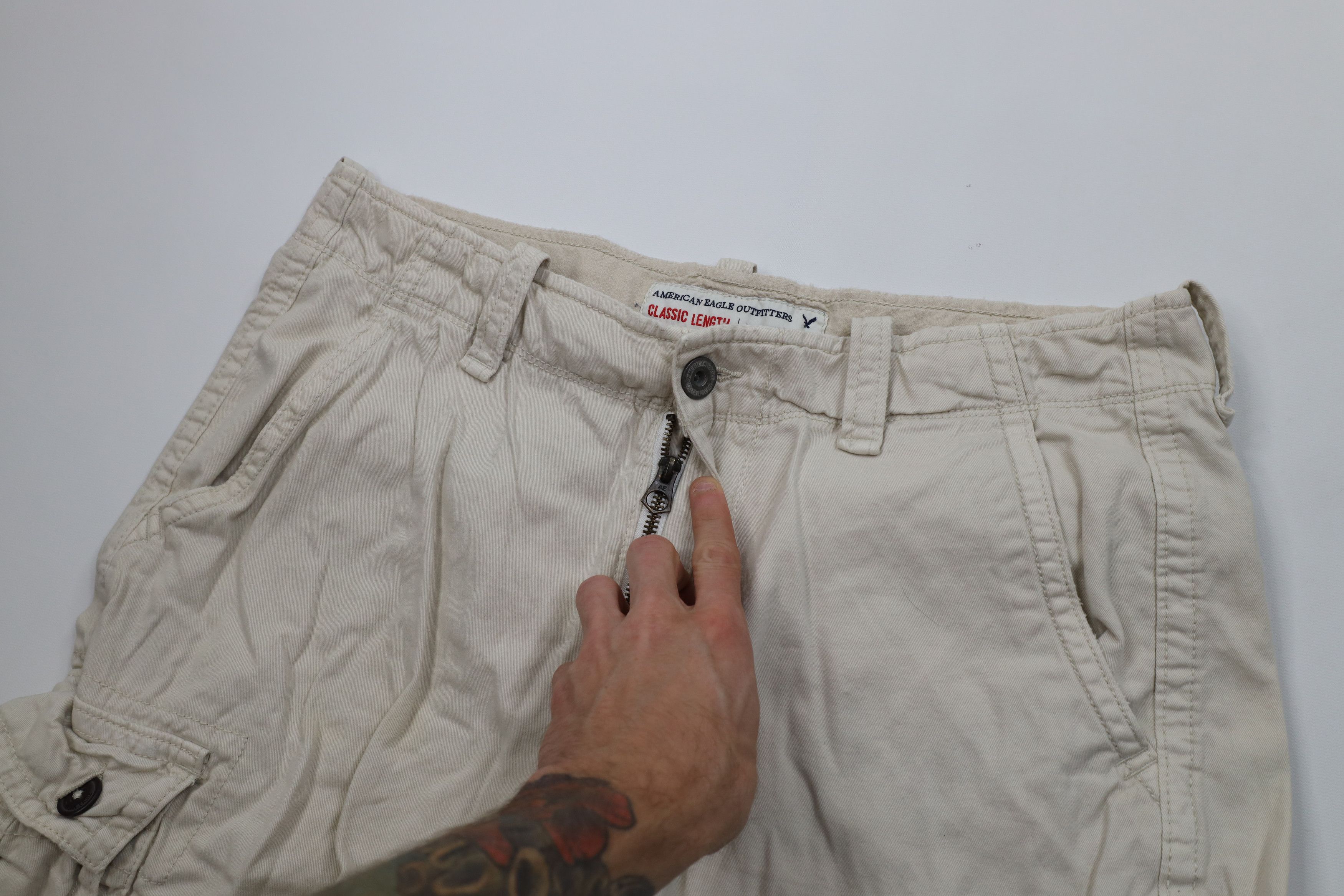 American Eagle Outfitters Vintage Y2K American Eagle Outfitters Heavyweight Shorts Size US 36 / EU 52 - 7 Thumbnail