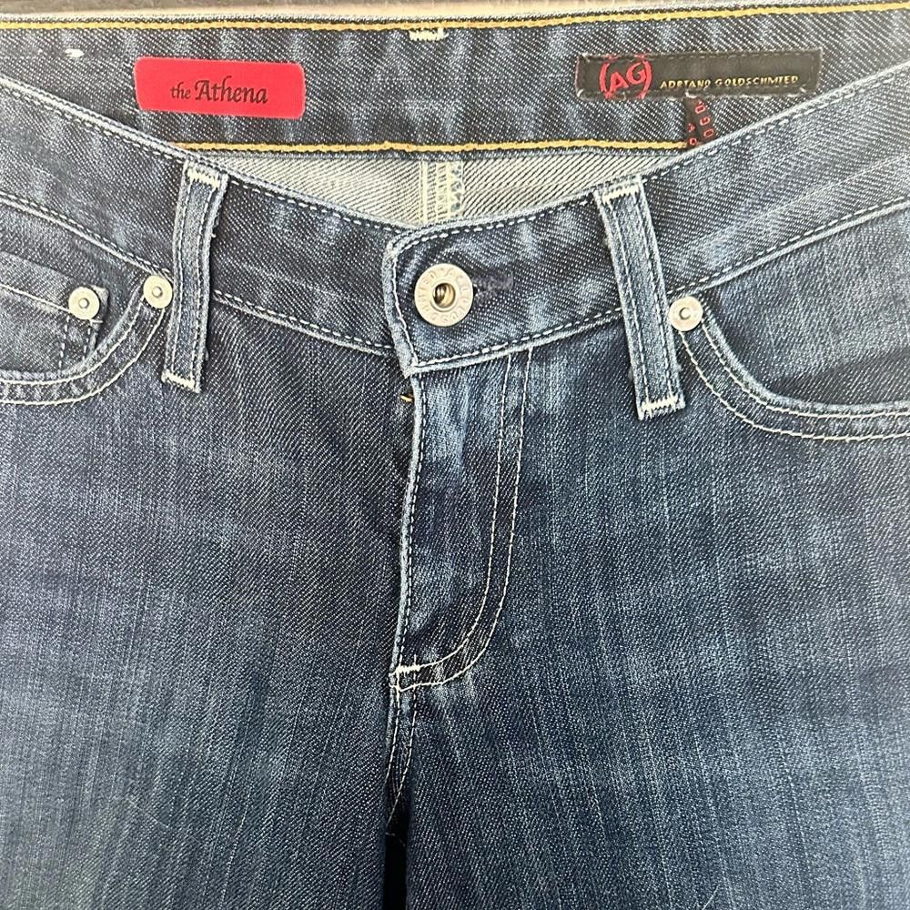 AG Adriano Goldschmied AG Adriano Goldschmied Jeans The Athena Debum Capri 27 Size 27" / US 4 / IT 40 - 4 Thumbnail