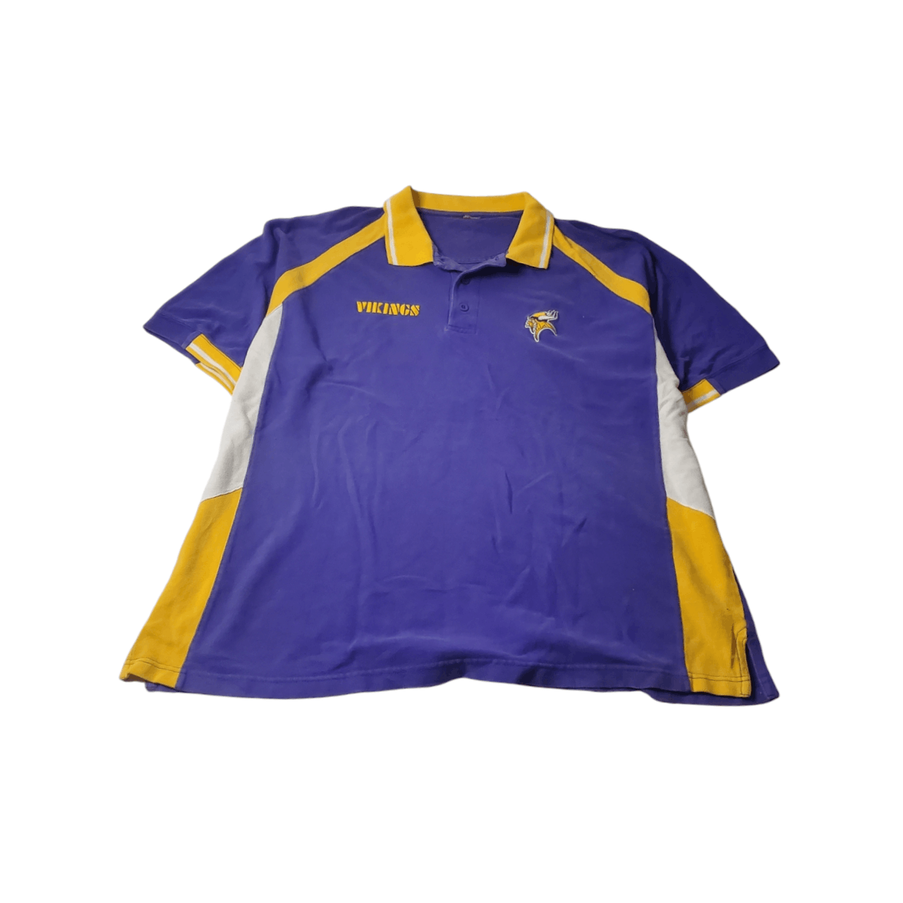 NFL × Vintage Y2K Minnesota Vikings Polo Shirt Size US XL / EU 56 / 4 - 1 Thumbnail