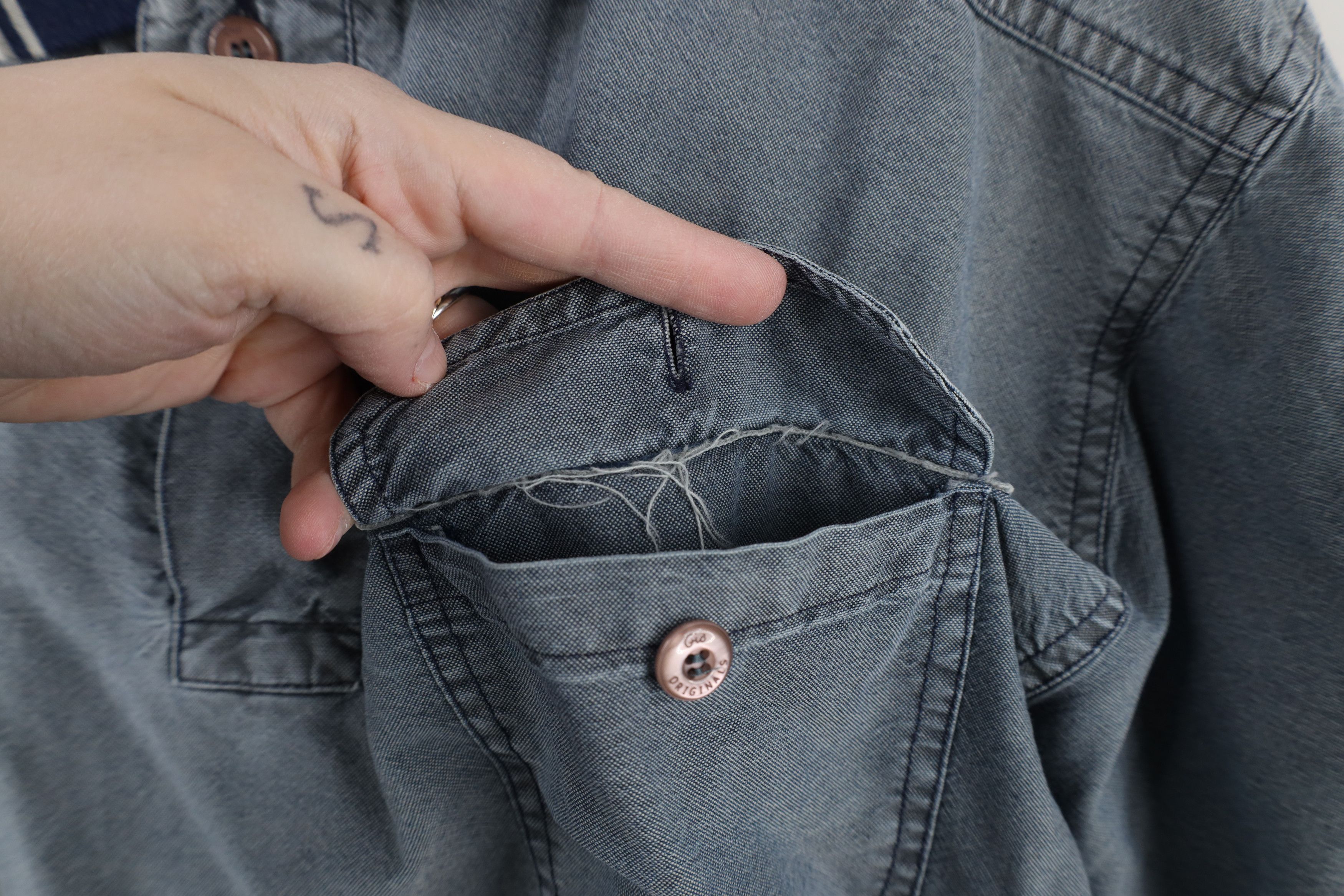 Vintage Vintage 90s Streetwear Stonewash Collared Polo Shirt Blue Size US L / EU 52-54 / 3 - 5 Thumbnail