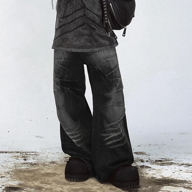 Jean × Vintage Streetwear Lightning Crack Casual Jeans Size US 32 / EU 48 - 3 Thumbnail