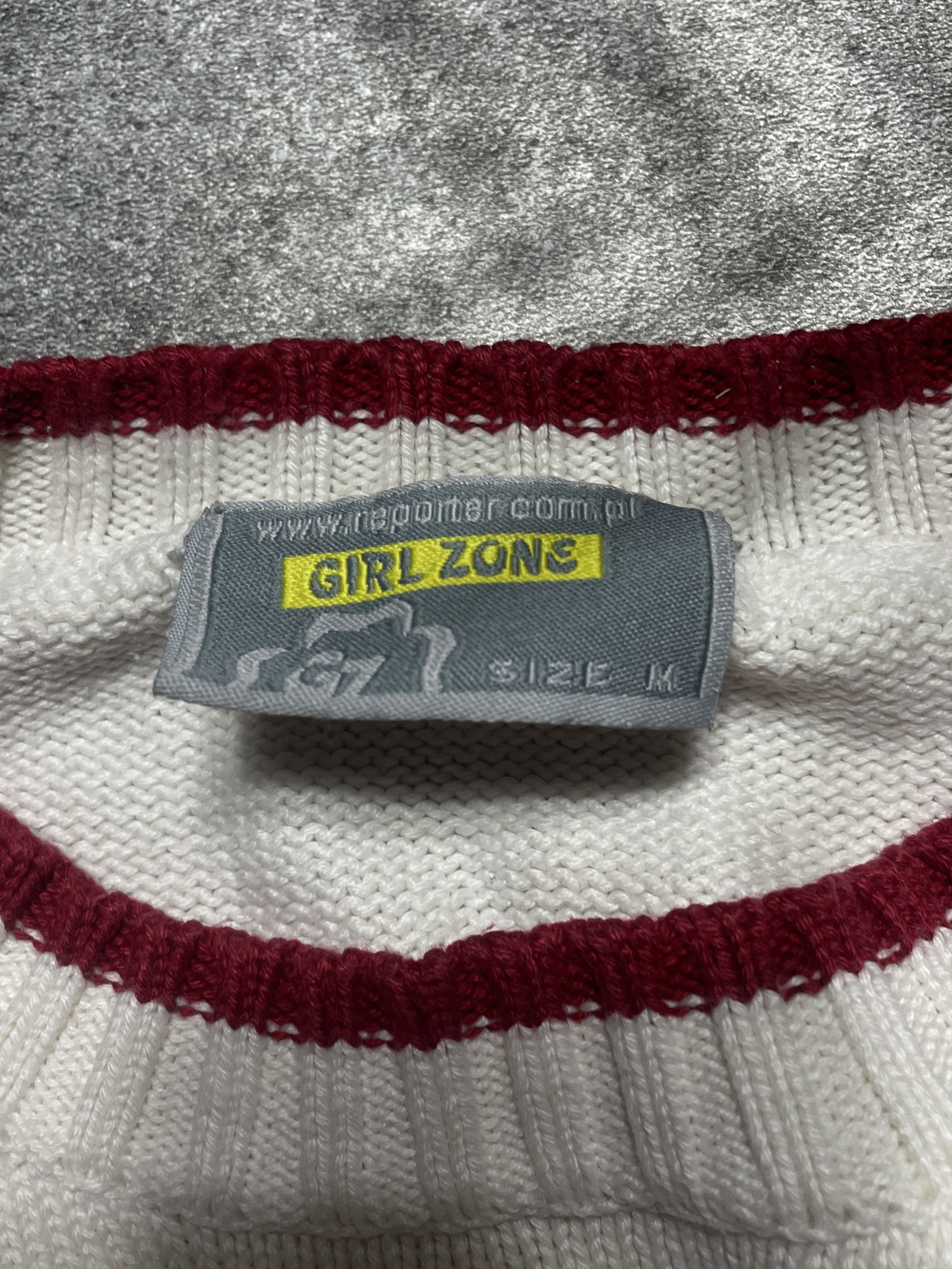Vintage 🔥RARE🔥Vintage Y2K Sweater Girl Zone Spellout Cozy Size M / US 6-8 / IT 42-44 - 3 Thumbnail