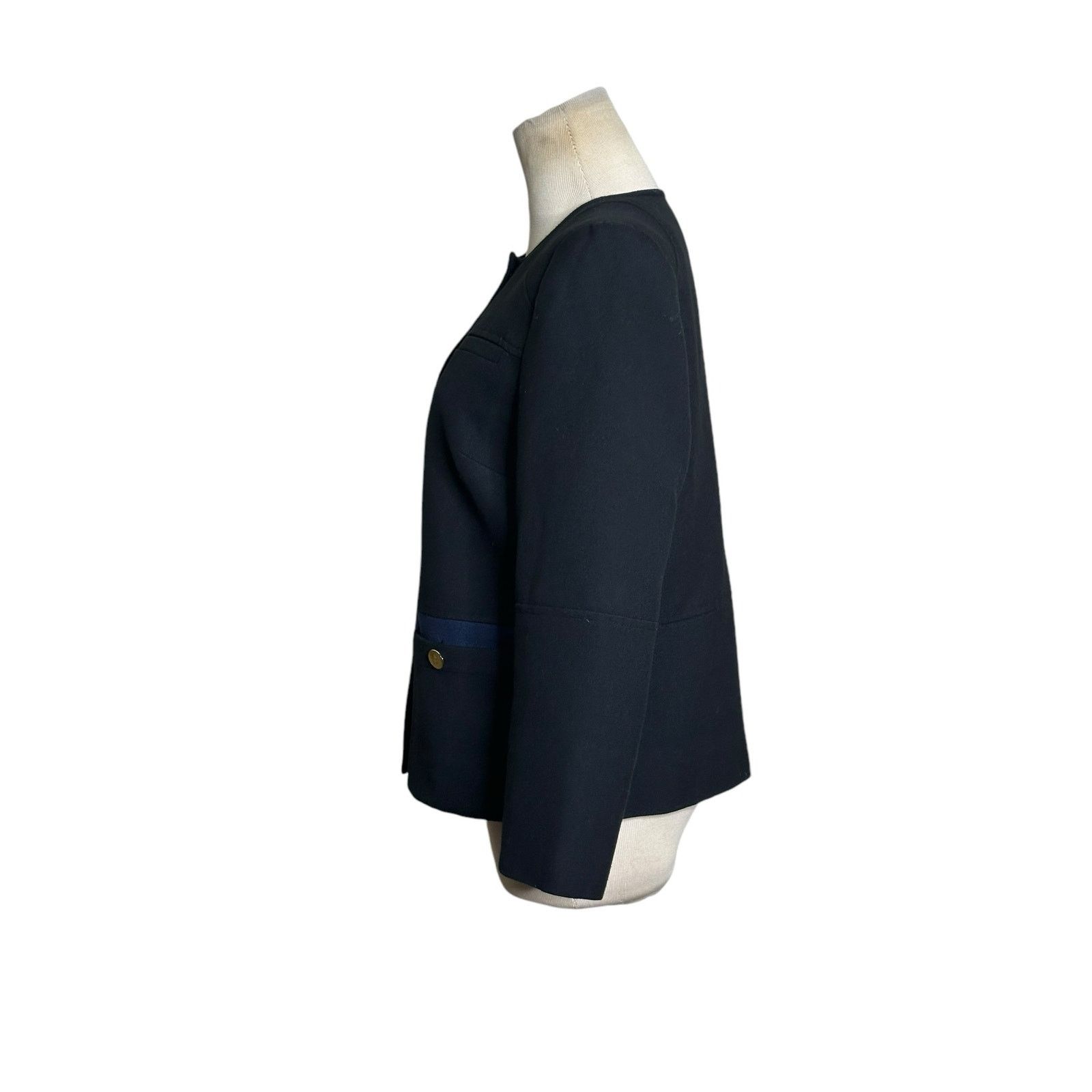 H&M H&M black blue gold buttons long sleeves blazer size 8 Size M / US 6-8 / IT 42-44 - 7 Thumbnail