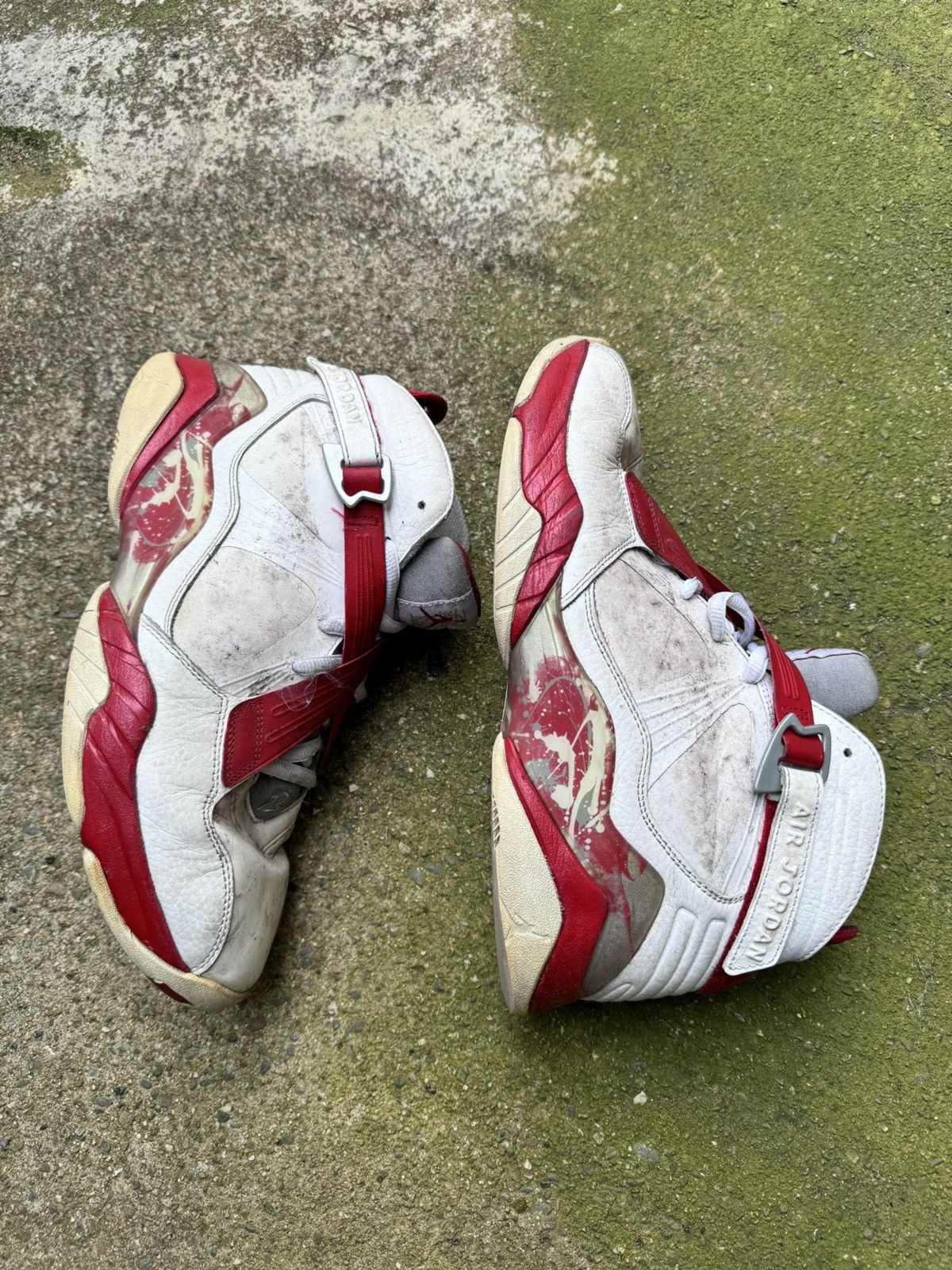 Jordan Brand 2011 Nike Air Jordan 8 White Red Sneakers Size US 11 / EU 44 - 3 Thumbnail