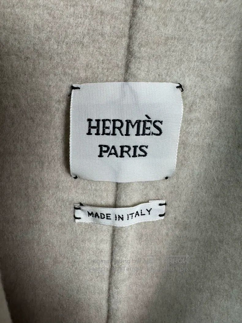 Hermes Hermes Beige Cashmere Long Coat Size XXS / US 00 / IT 34 - 3 Thumbnail