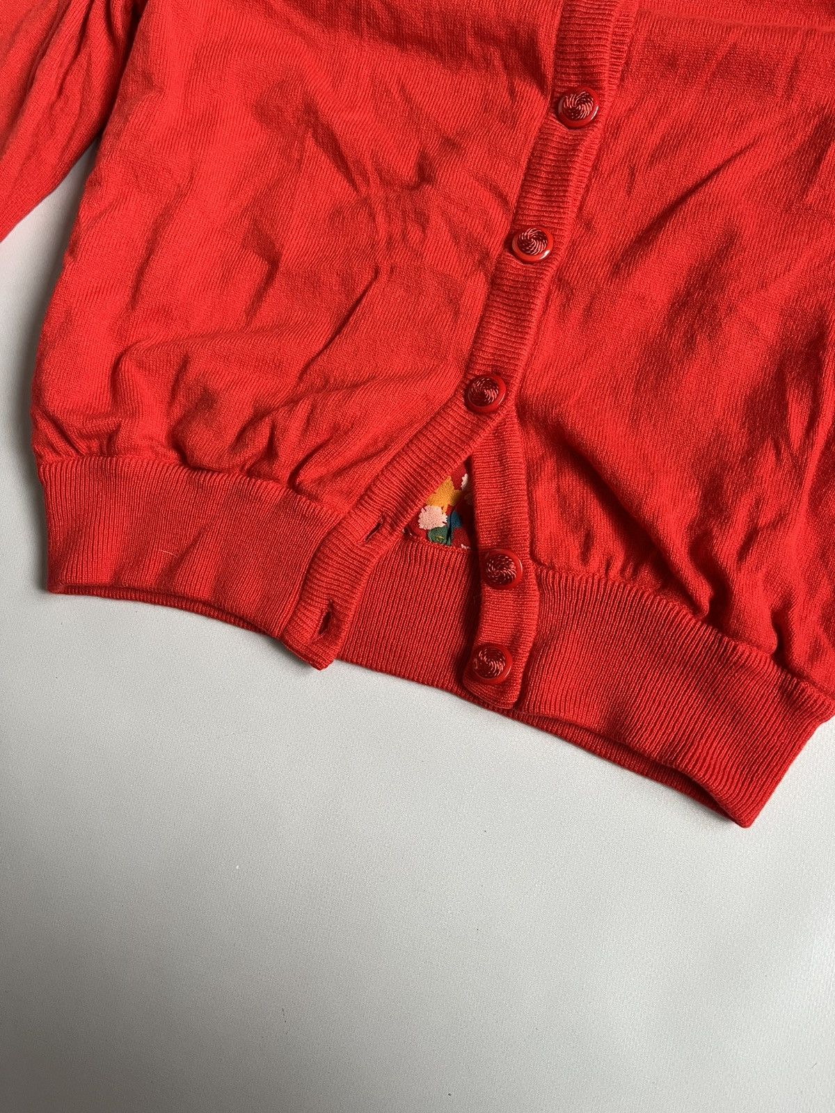 Valentino Vintage 80s Valentino Night Women Wool Viscose Red Cardigan Size M / US 6-8 / IT 42-44 - 4 Thumbnail