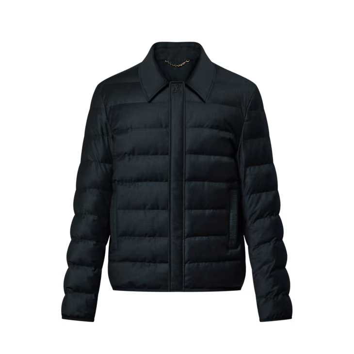 Louis Vuitton Wool-Silk Blend Light Down Blouson Size US XXS / EU 40 - 1 Thumbnail