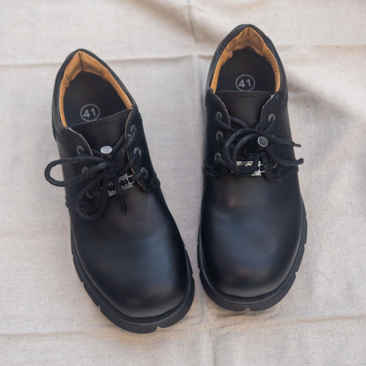 image of New Rock Ranger Leather Unisex Shoe (M-Ranger043-S1) in Black, Men's (Size 8)