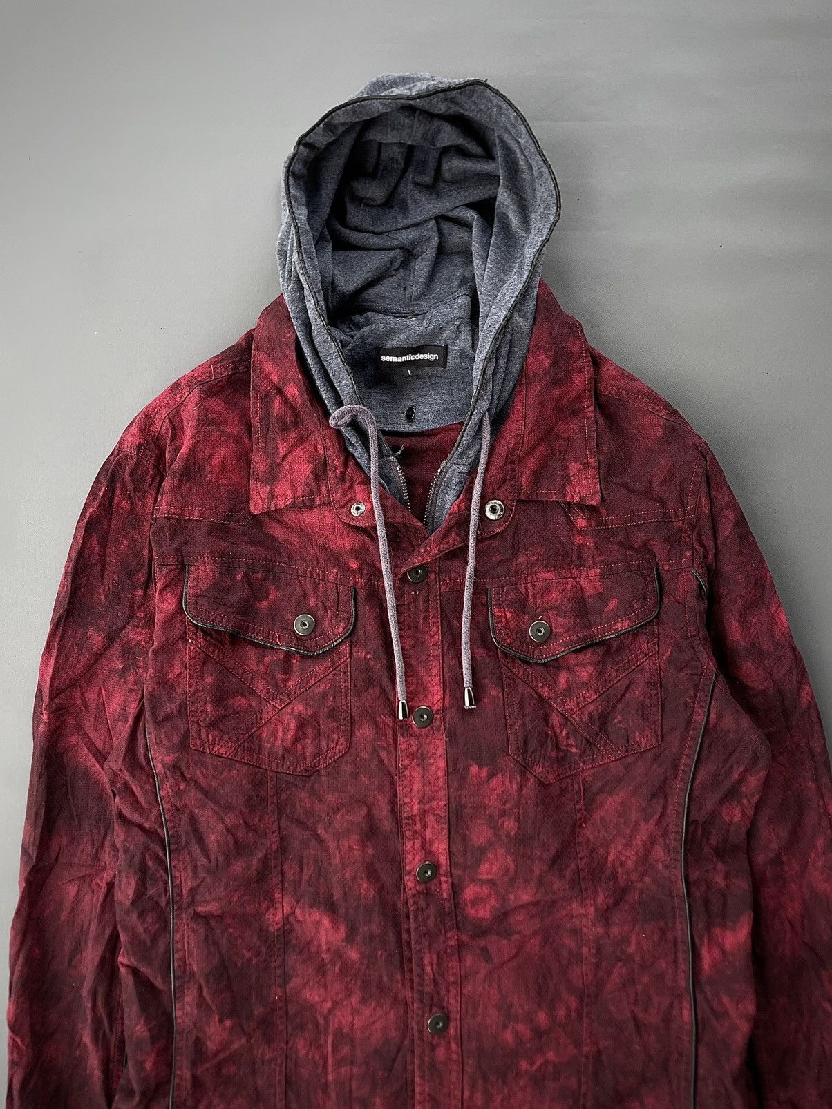 14th Addiction Japanese Semantic Design Double Layer Shirt Ifsix Lgb Style Size US M / EU 48-50 / 2 - 3 Thumbnail