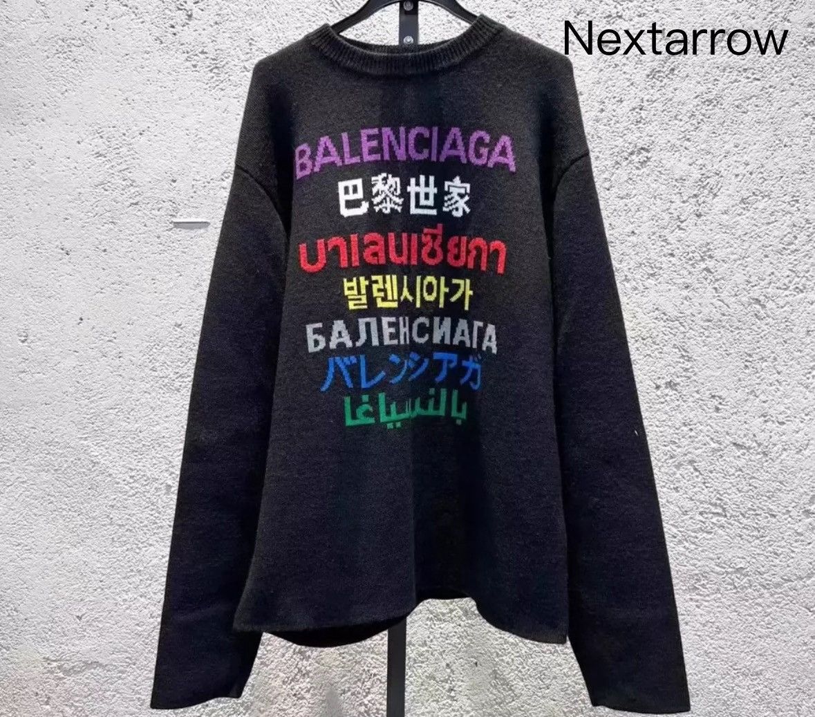 Balenciaga Balenciaga 7-language sweater2412-Nextarrow Size US S / EU 44-46 / 1 - 1 Thumbnail