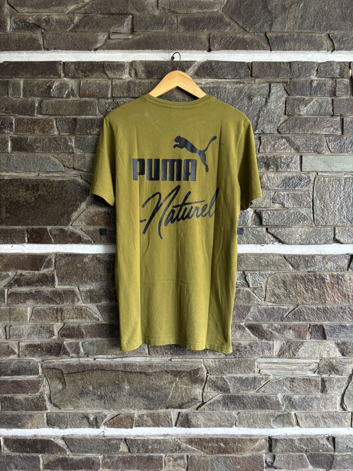 Puma Puma Naturel Side Zipper Back Logo Tee Size US M / EU 48-50 / 2 - 1 Thumbnail