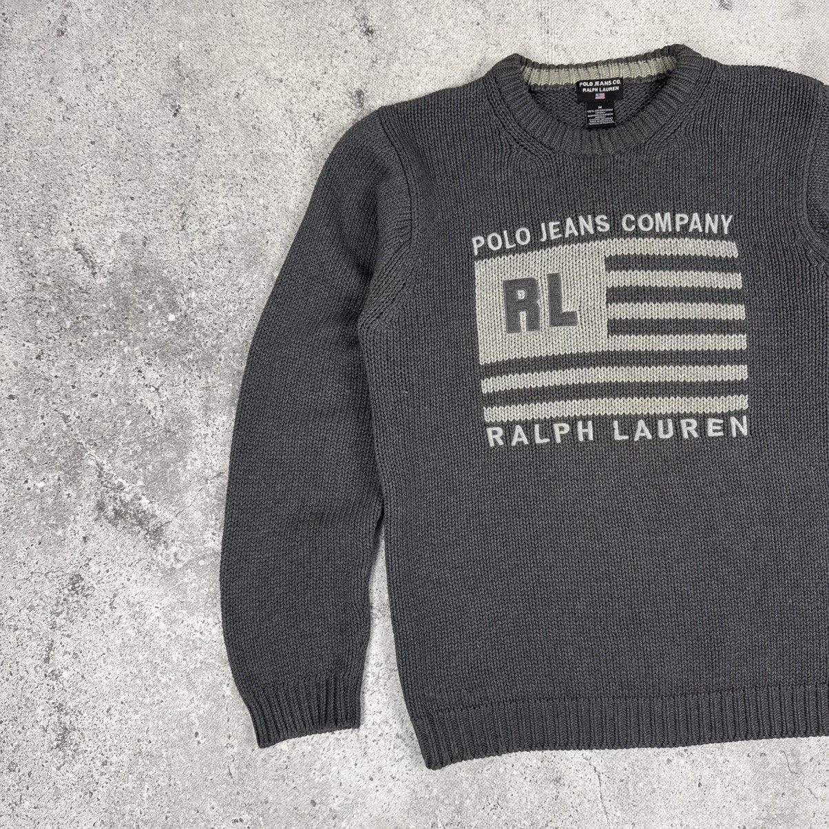 Polo Ralph Lauren Polo Jeans Co. Ralph Lauren Big Logo Knitted Cotton Sweater Size US M / EU 48-50 / 2 - 4 Thumbnail