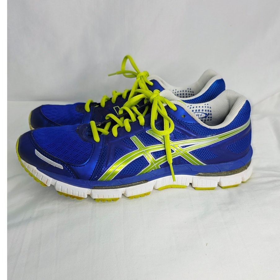 Asics Asics Blue Lime Running Shoes Men's Athletic Trainer Sneaker Size US 8.5 / EU 41-42 - 3 Thumbnail