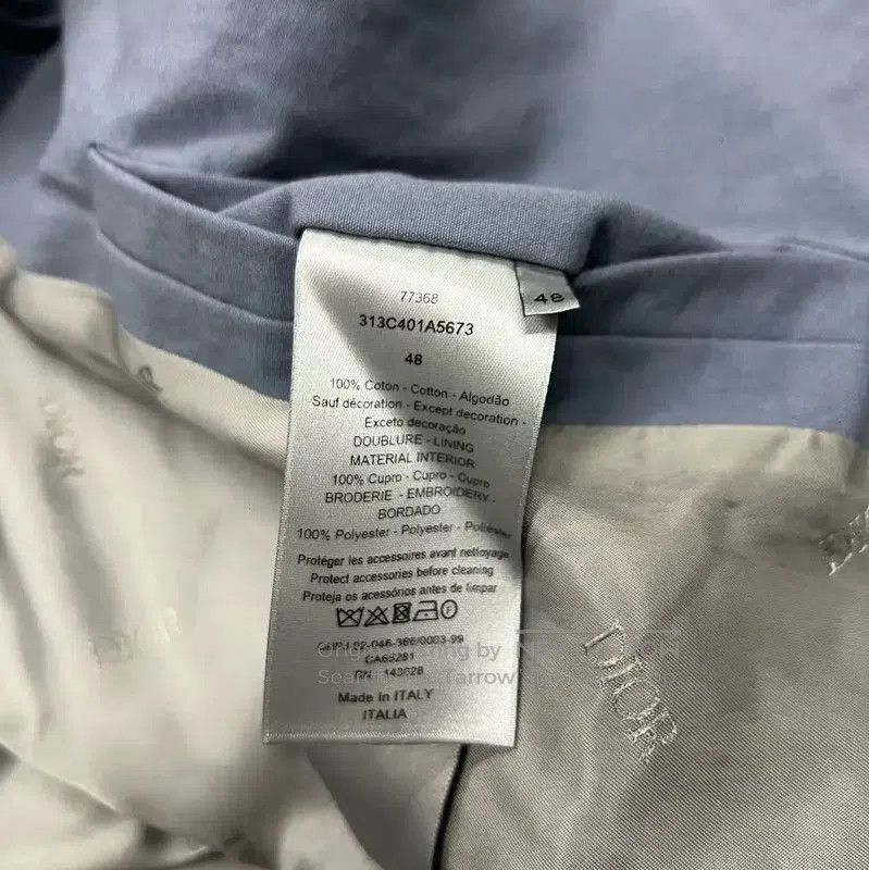 Dior Dior Men's Light Blue Long Sleeve Jacket . Size US M / EU 48-50 / 2 - 7 Thumbnail