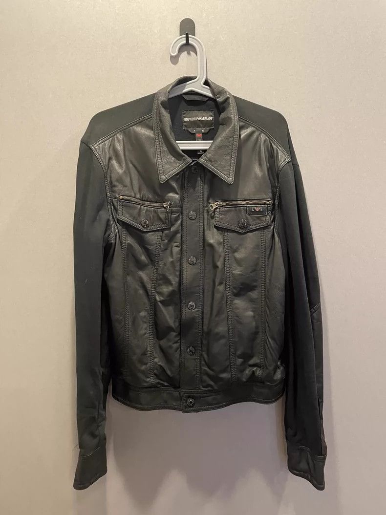 Armani Armani Sheepskin paneled jacket 2501-Nextarrow Size US L / EU 52-54 / 3 - 1 Thumbnail