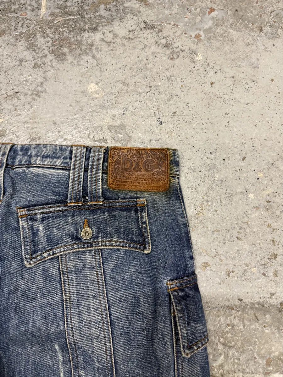 Dolce & Gabbana SS2004 Dolce & Gabbana Faded Cargo Denim Jeans Size US 32 / EU 48 - 6 Thumbnail