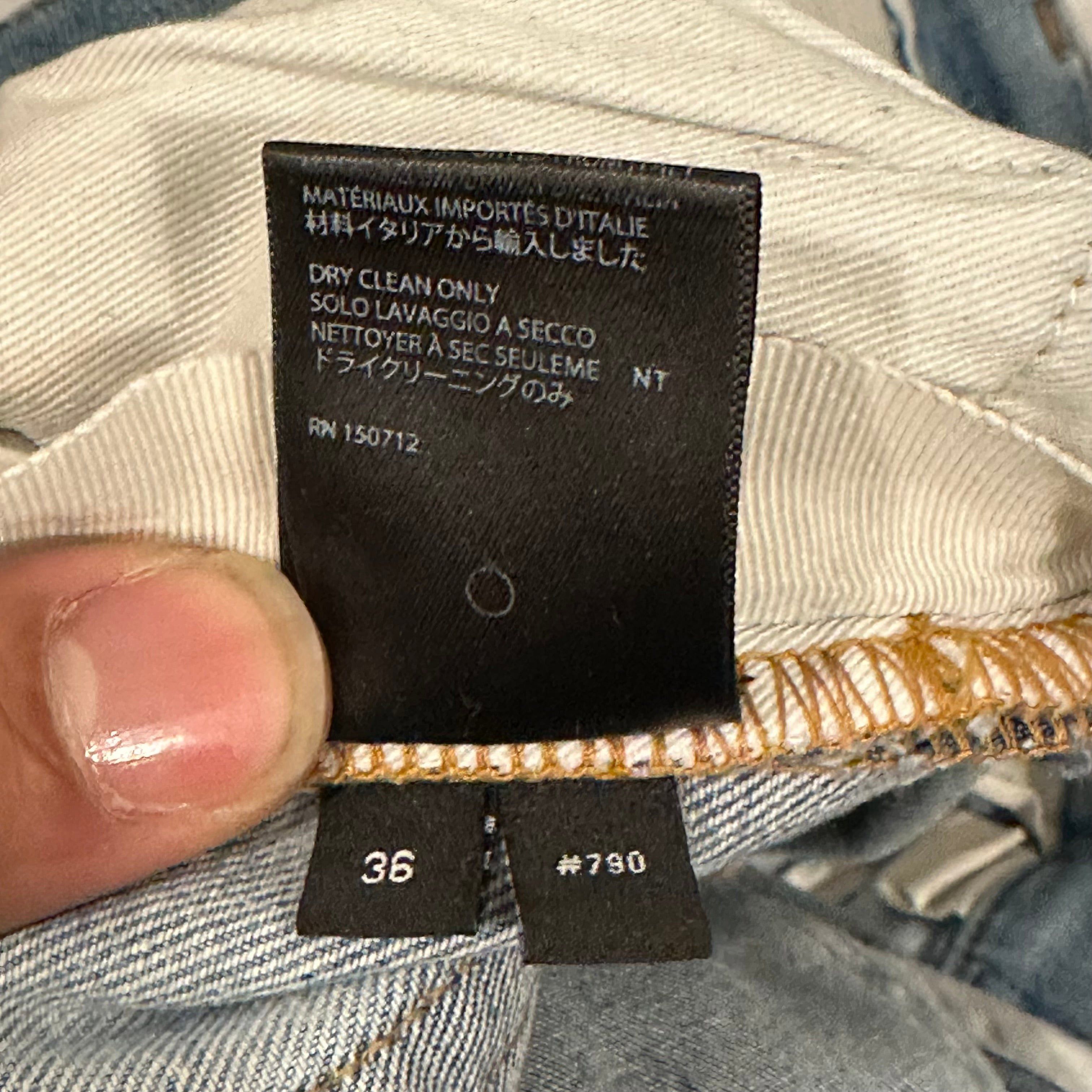 Amiri Amiri Tie Dye Patch Blue Denim Size 36 Size US 36 / EU 52 - 5 Thumbnail
