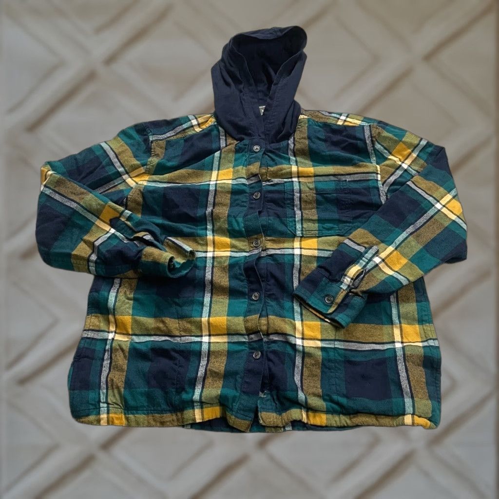 Eddie Bauer Eddie Bauer Hoodie Jacket Women M Multicolor Plaid Lined Button Down Casual Jacket Size M / US 6-8 / IT 42-44 - 1 Thumbnail