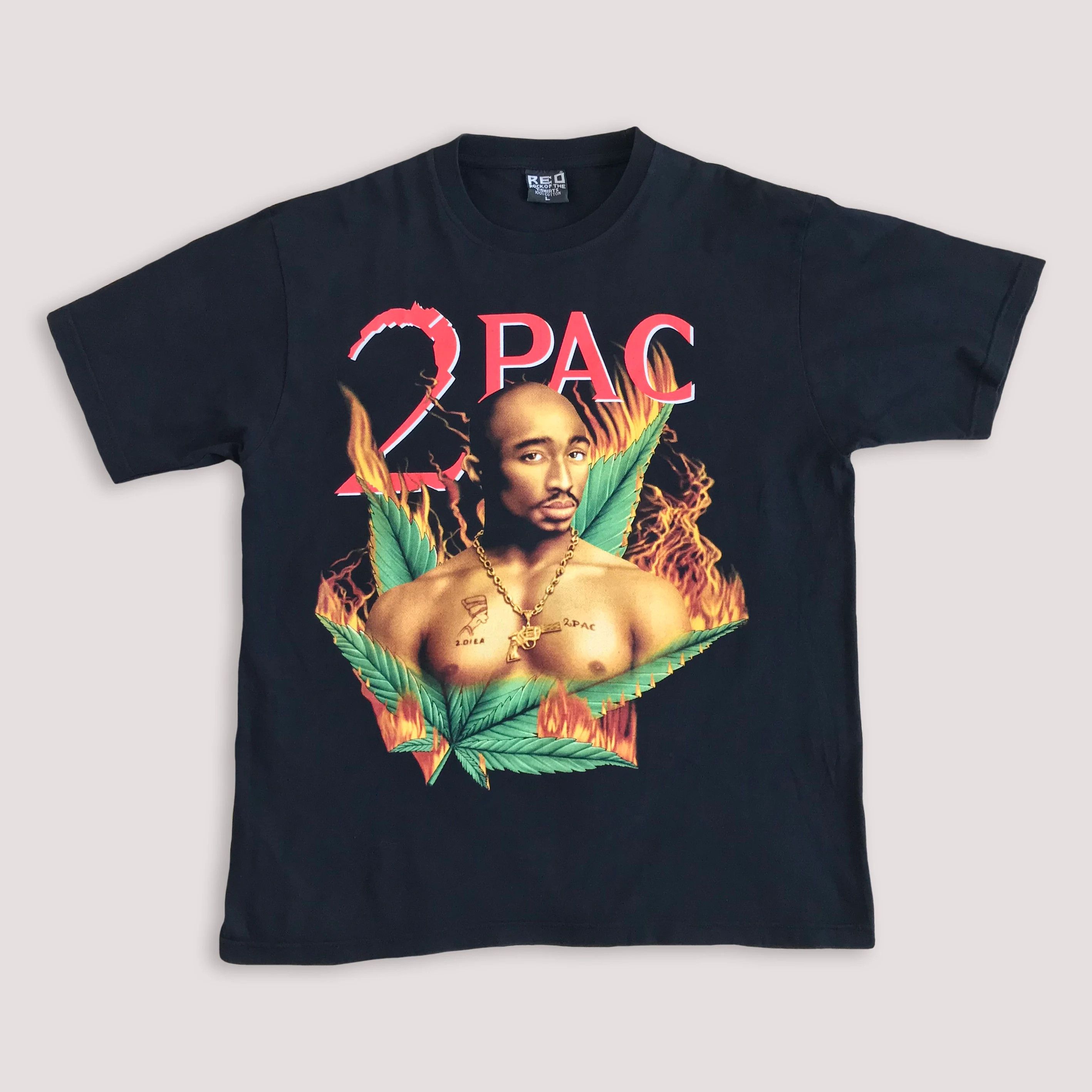 Rap Tees Vintage 90s 2pac t shirt Tupac Tee Rap Hip hop Thug Life L Size US L / EU 52-54 / 3 - 2 Thumbnail