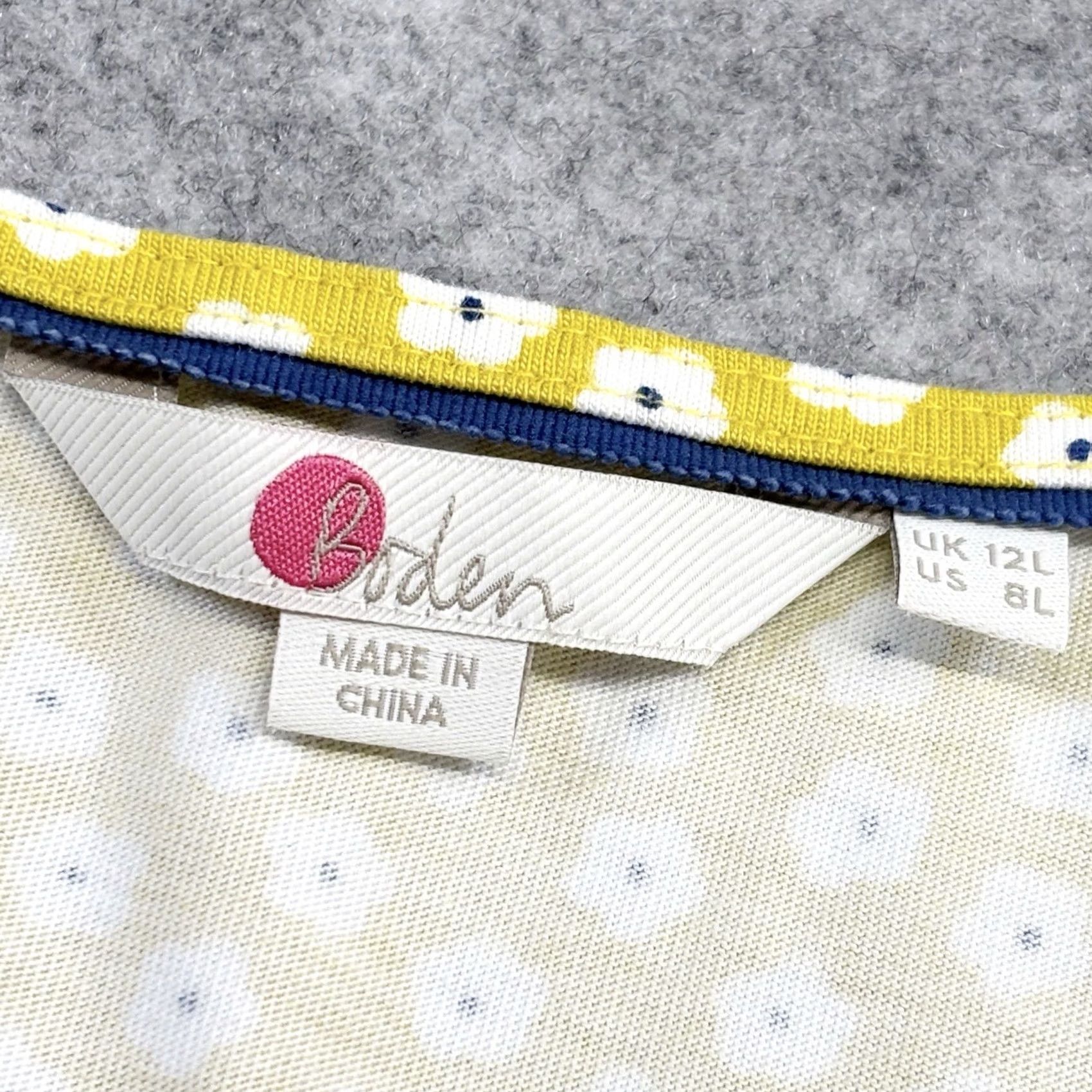 Boden VINTAGE? No — (Boden) melinda jersey dress yellow floral with pockets Jersey Dress Women UK12L Summer Vgc Size XL / US 12-14 / IT 48-50 - 5 Thumbnail