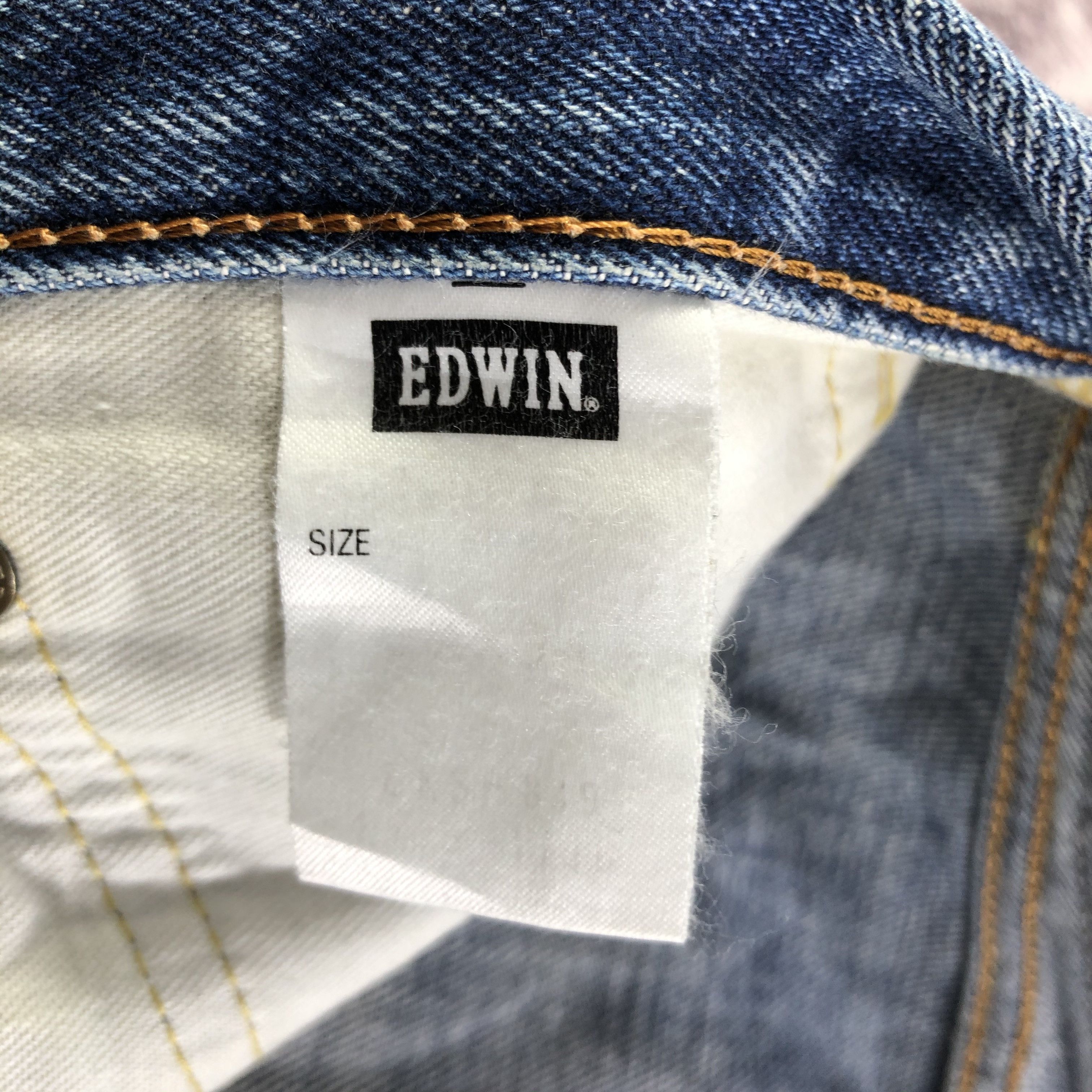 Edwin Vintage Blue Wash Edwin 505 Selvedge Jeans-JM3619 Size US 35 - 10 Thumbnail