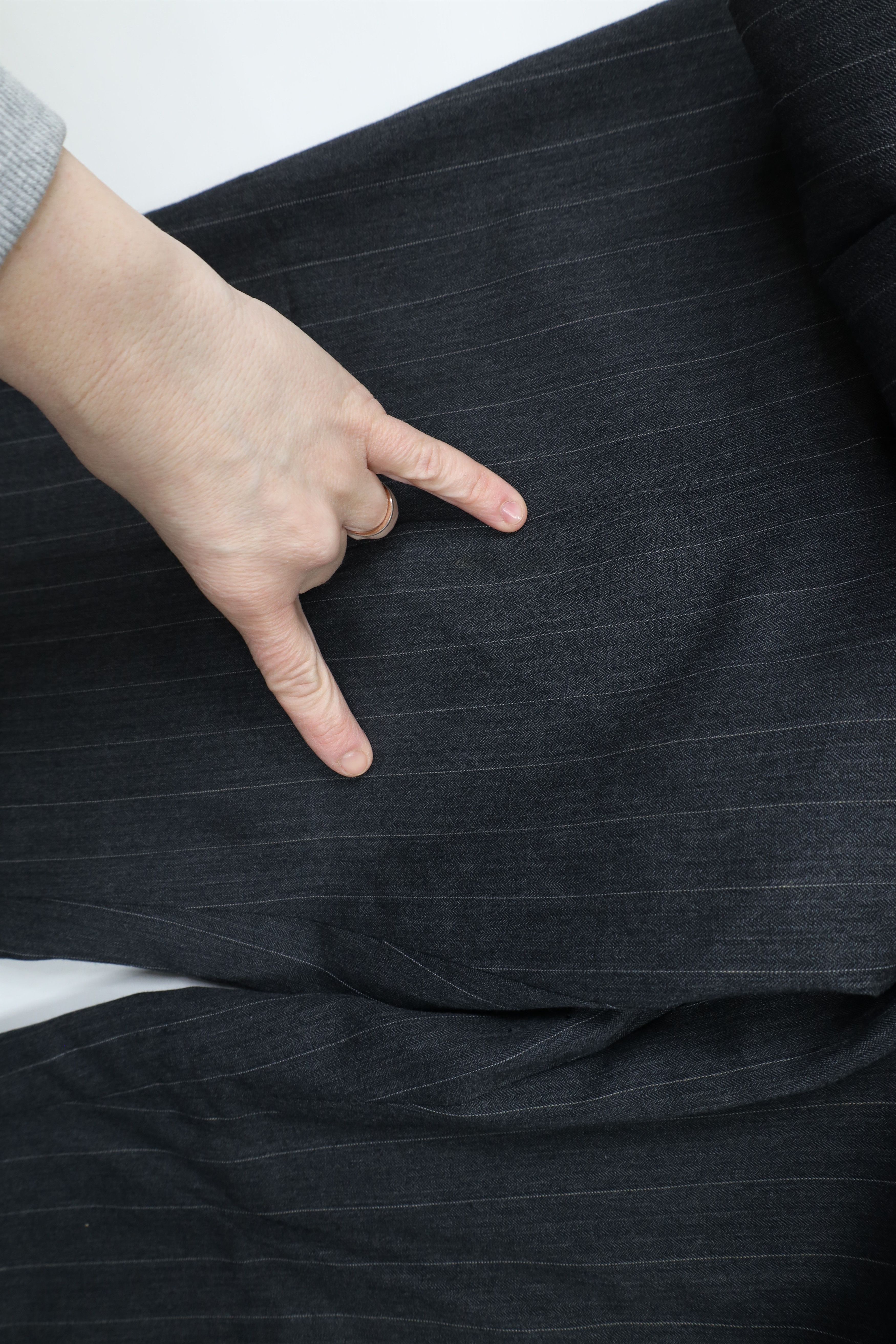 Vintage Vintage 90s Streetwear 2 Piece Striped Wool Suit Wedding Size 44R - 16 Thumbnail