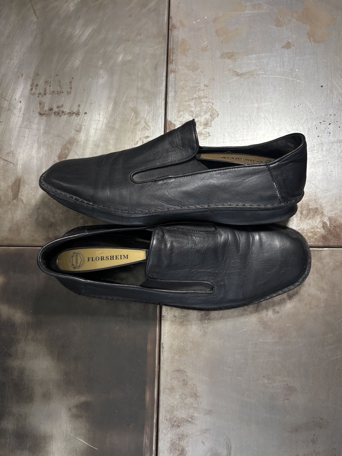 Bruno Bordese 2000s Clone by Bruno Bordese Leather Loafers Designer Square Size US 12 / EU 45 - 21 Thumbnail