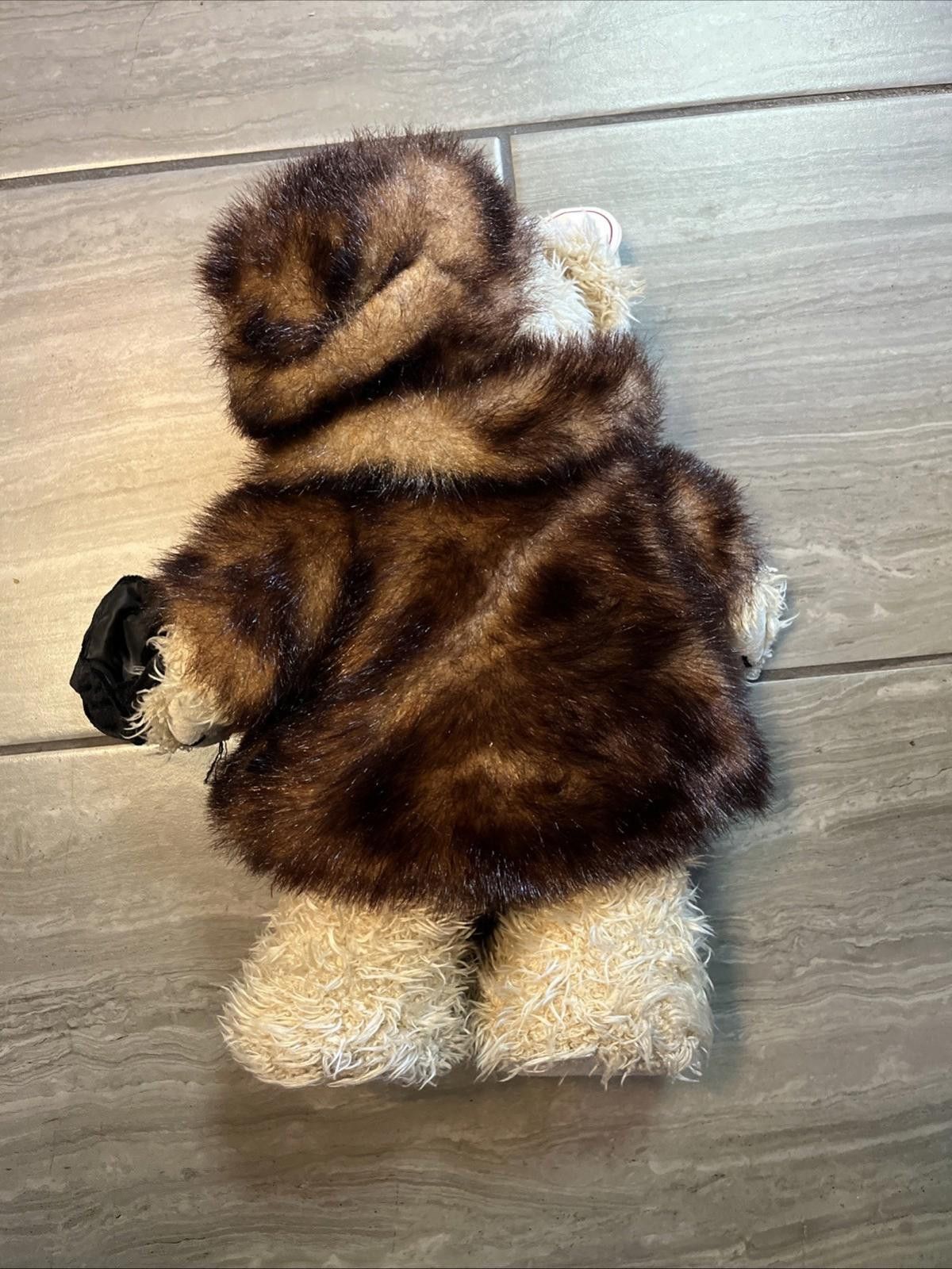 Other PLUSH 15" SHAGGY FANCY BEAR WITH FUR COAT HAT CHERISH PURSE Size ONE SIZE - 4 Thumbnail