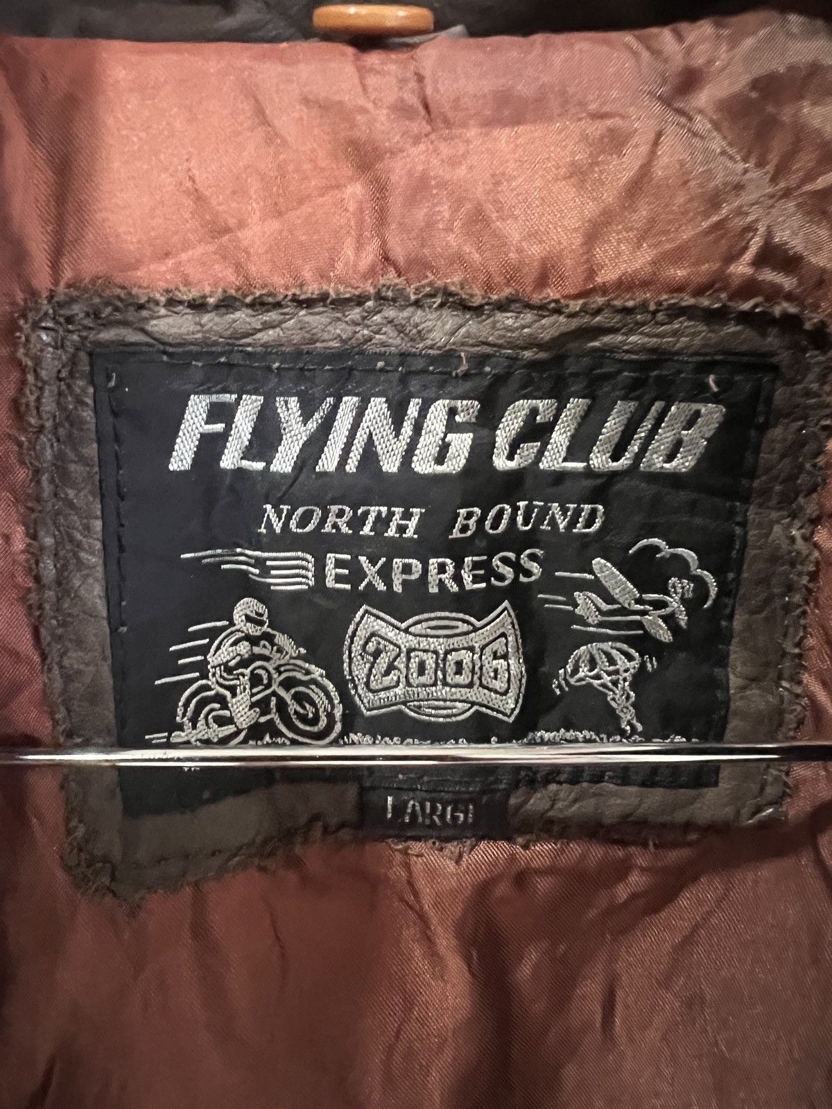 Other 🔥Flying Club Zipper Leather Jacket Size US L / EU 52-54 / 3 - 14 Thumbnail