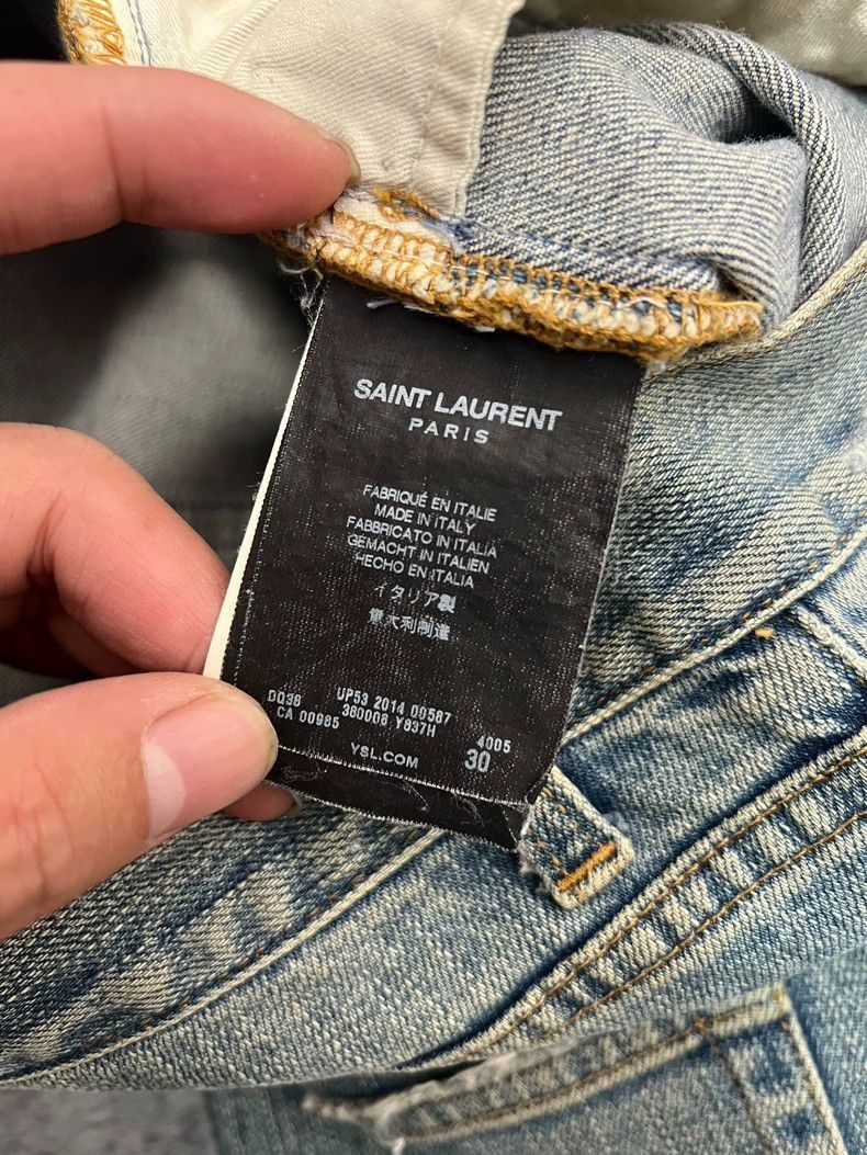 Saint Laurent Paris Saint laurent Four-Cut Washed Blue Jeans -DMC-2508 Size US 30 / EU 46 - 4 Thumbnail