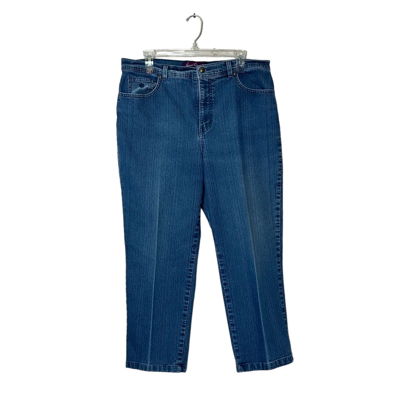 Gloria Vanderbilt Gloria Venderbilt blue cropped stretch jeans size 16 Size 38" / US 16 / IT 52 - 1 Thumbnail