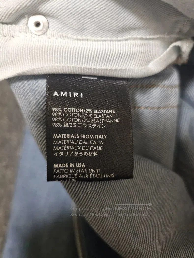 Amiri Amiri Distressed Denim Jeans With Paint Splatter. Size US 30 / EU 46 - 6 Thumbnail