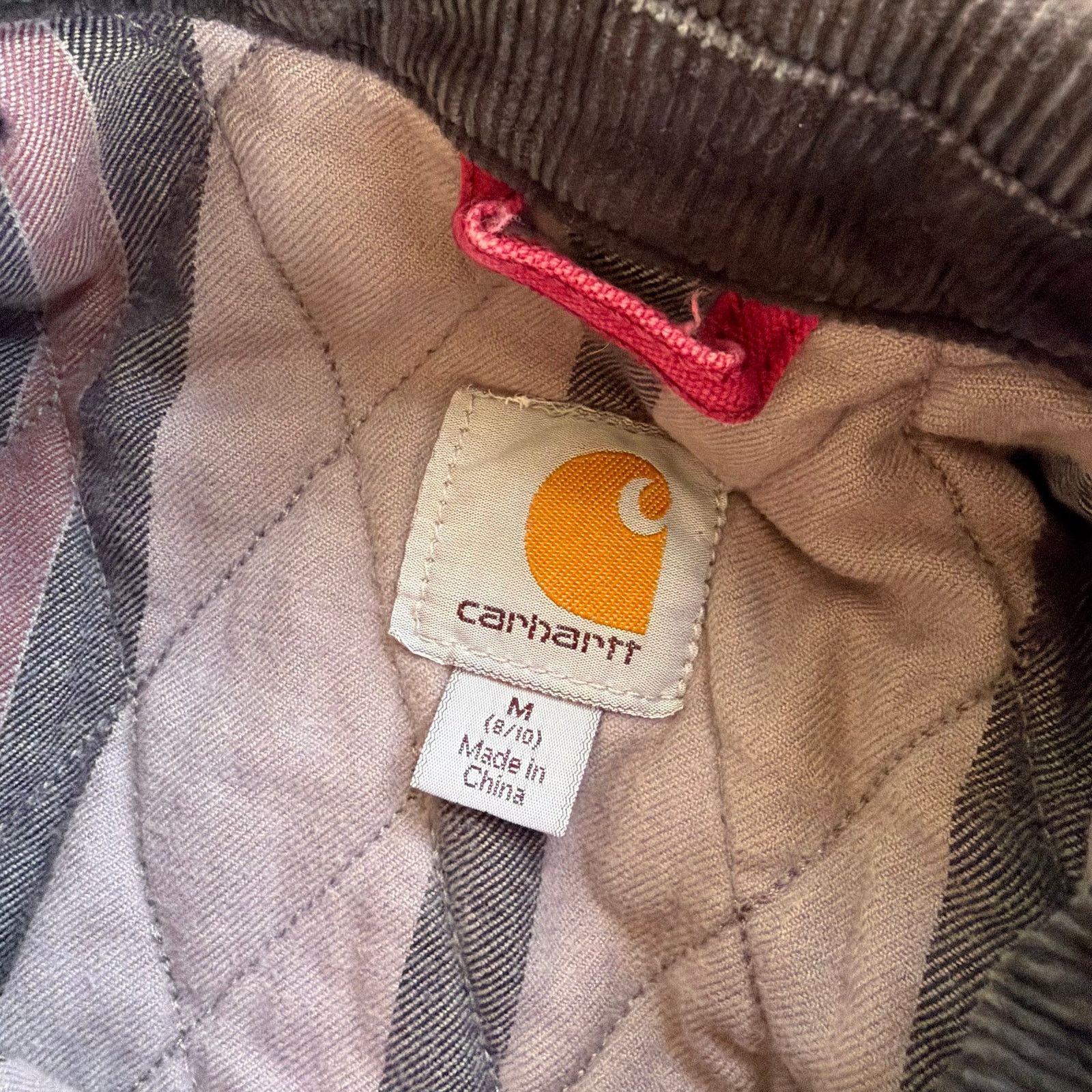 Carhartt × Vintage Carhartt WOMENS pink blanket lined chore work wear jacket Size US M / EU 48-50 / 2 - 9 Thumbnail