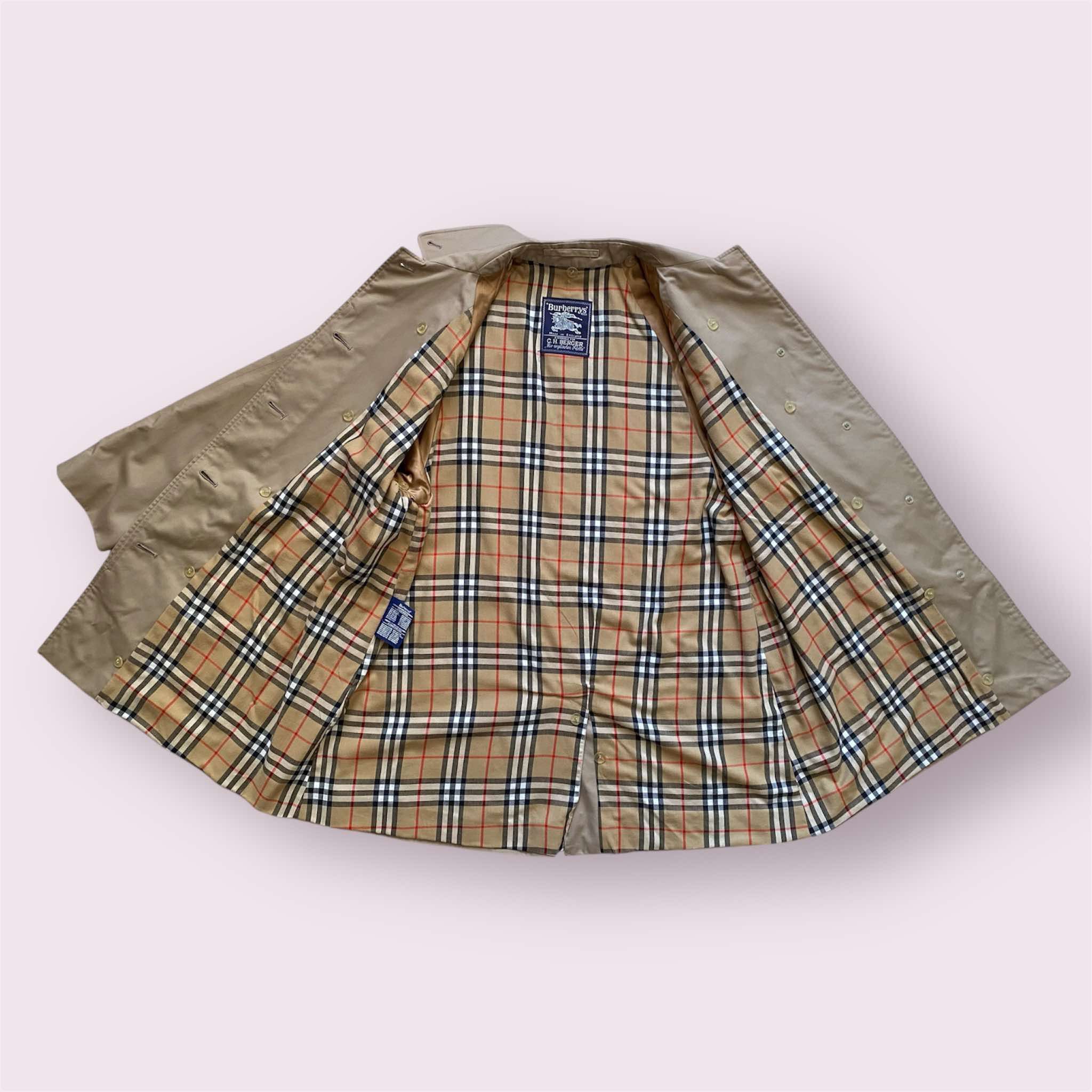 Burberry × Vintage Vintage Burberry Prorsum Nova Check Long Trench Coat Size US M / EU 48-50 / 2 - 3 Thumbnail