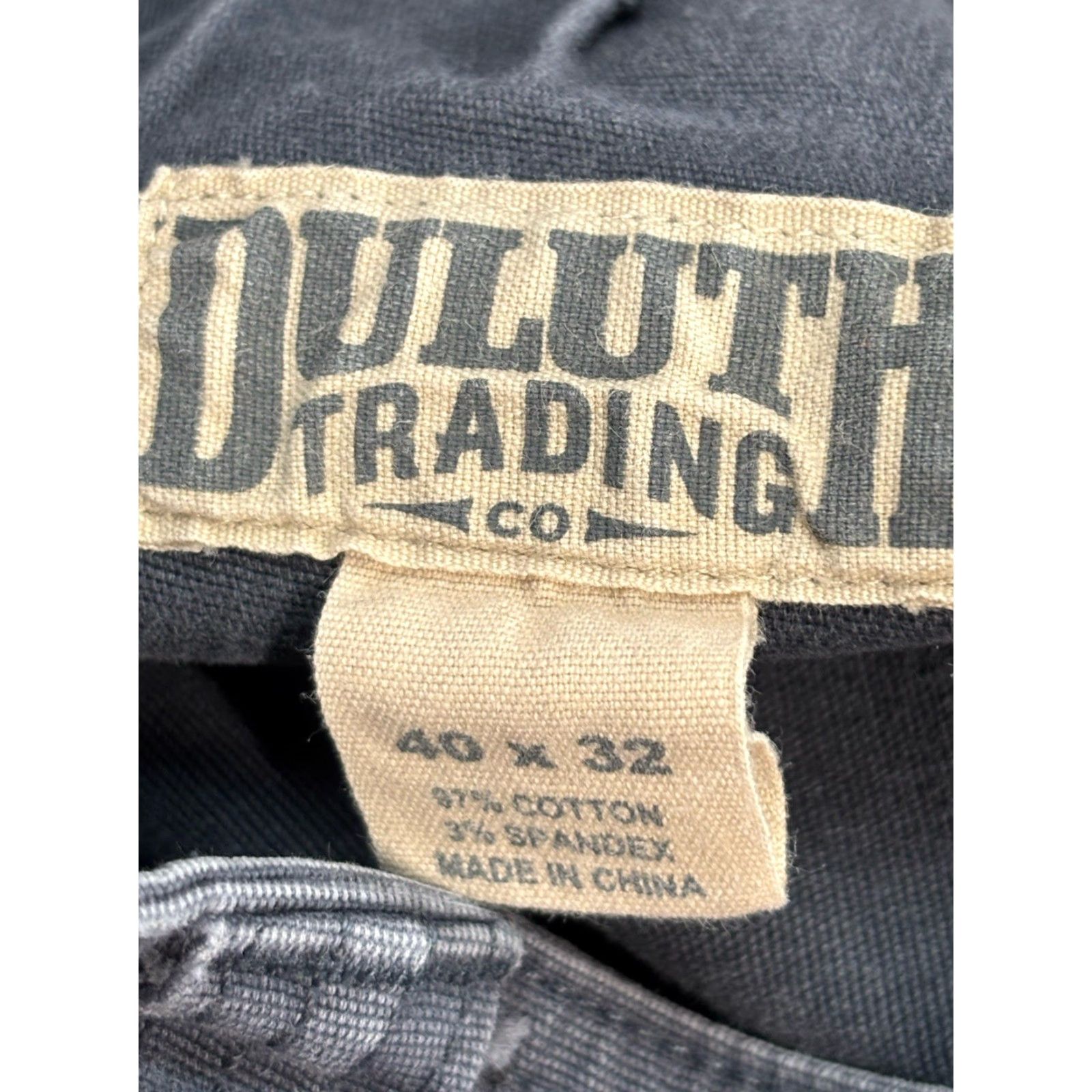 Vintage Duluth Trading 40X32 (39x30) Grey Relax Fit Fire Hose Flex Cargo Pants Workwear Size US 39 - 6 Thumbnail