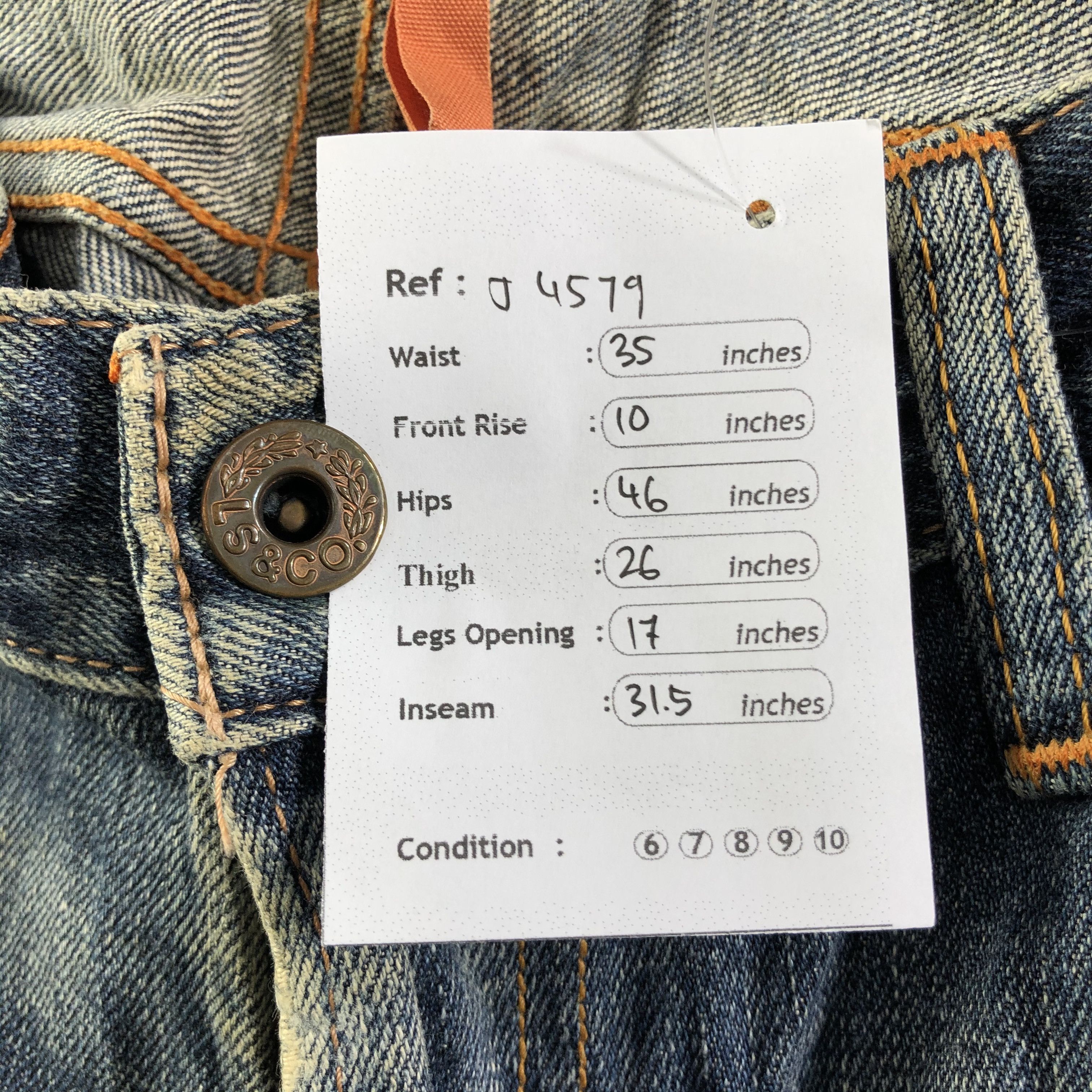 Levi's Vintage Levis 503 Jeans-J4579 Size US 35 - 12 Thumbnail