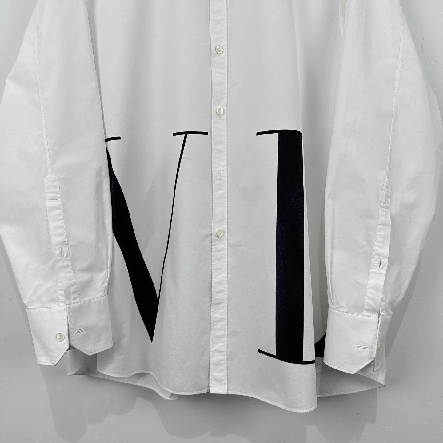Valentino Valentino Oversized Large Logo Print Shirt 41 L Size US L / EU 52-54 / 3 - 4 Thumbnail