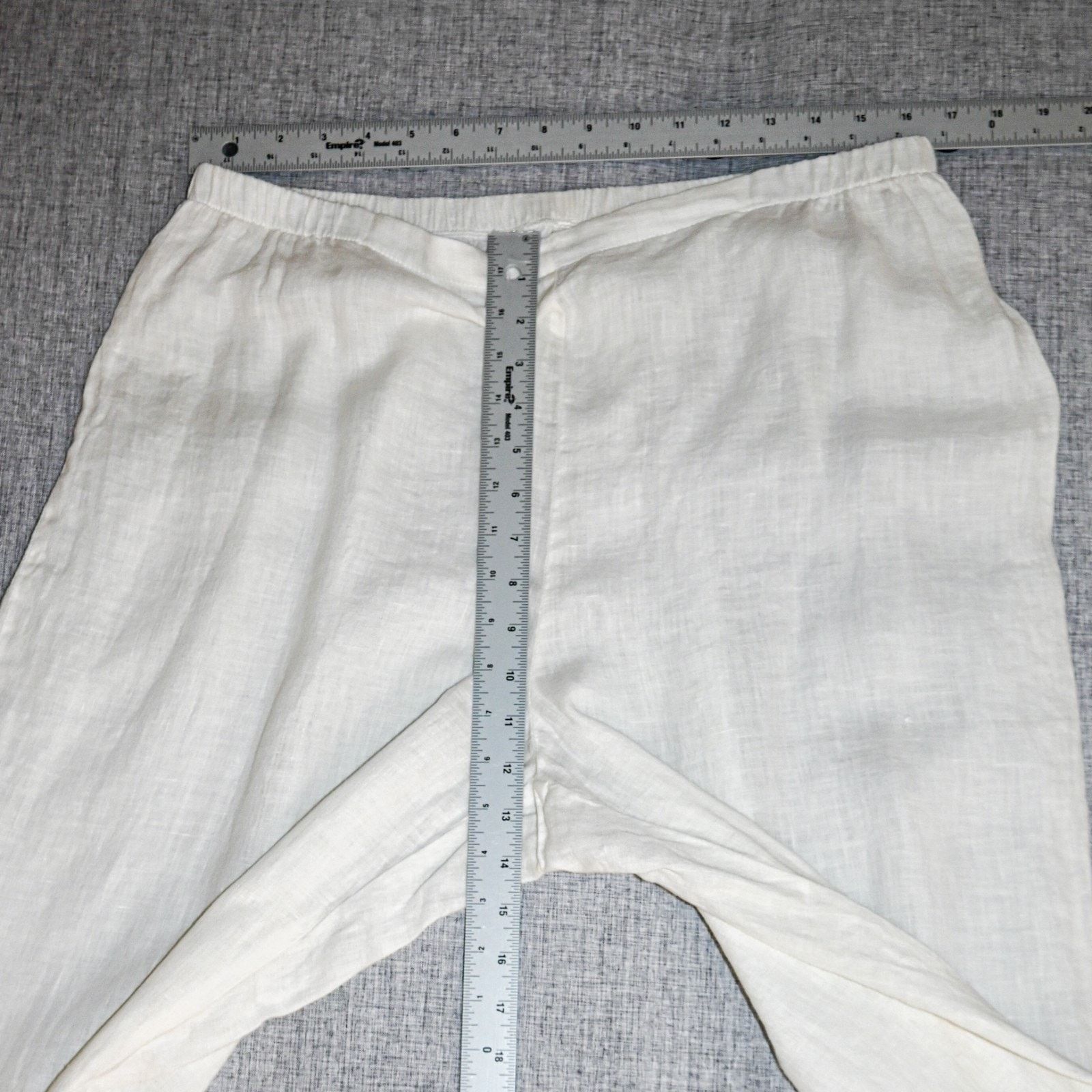 FLAX Flax by Jeanne Engelhart Large Linen Pocketed Ankle pant Size 34" / US 12 / IT 48 - 8 Thumbnail
