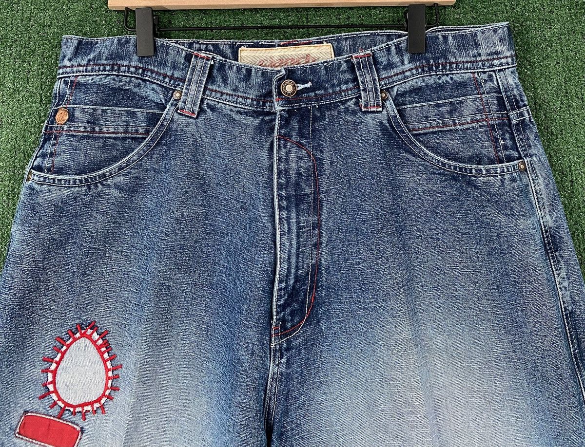 Clench 90’s Clench Jeans Co Patchwork Baggy Jeans 34”x 31” Size US 34 / EU 50 - 2 Thumbnail