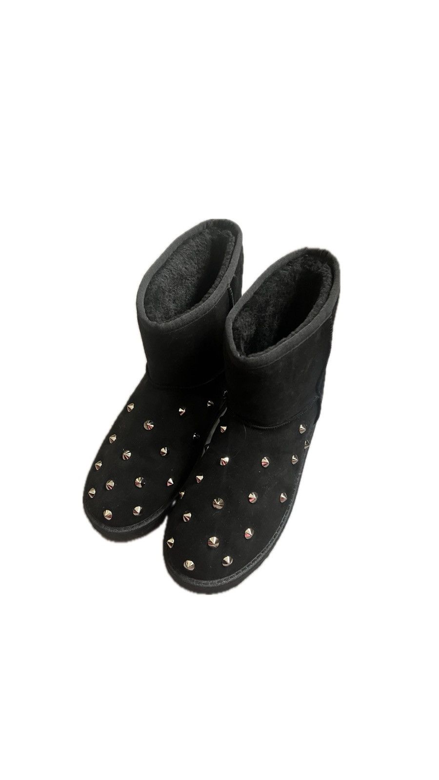 Vintage Black Winter Boots Spikes Studs Silver Vintage Opium Size US 10.5 / IT 40.5 - 3 Thumbnail