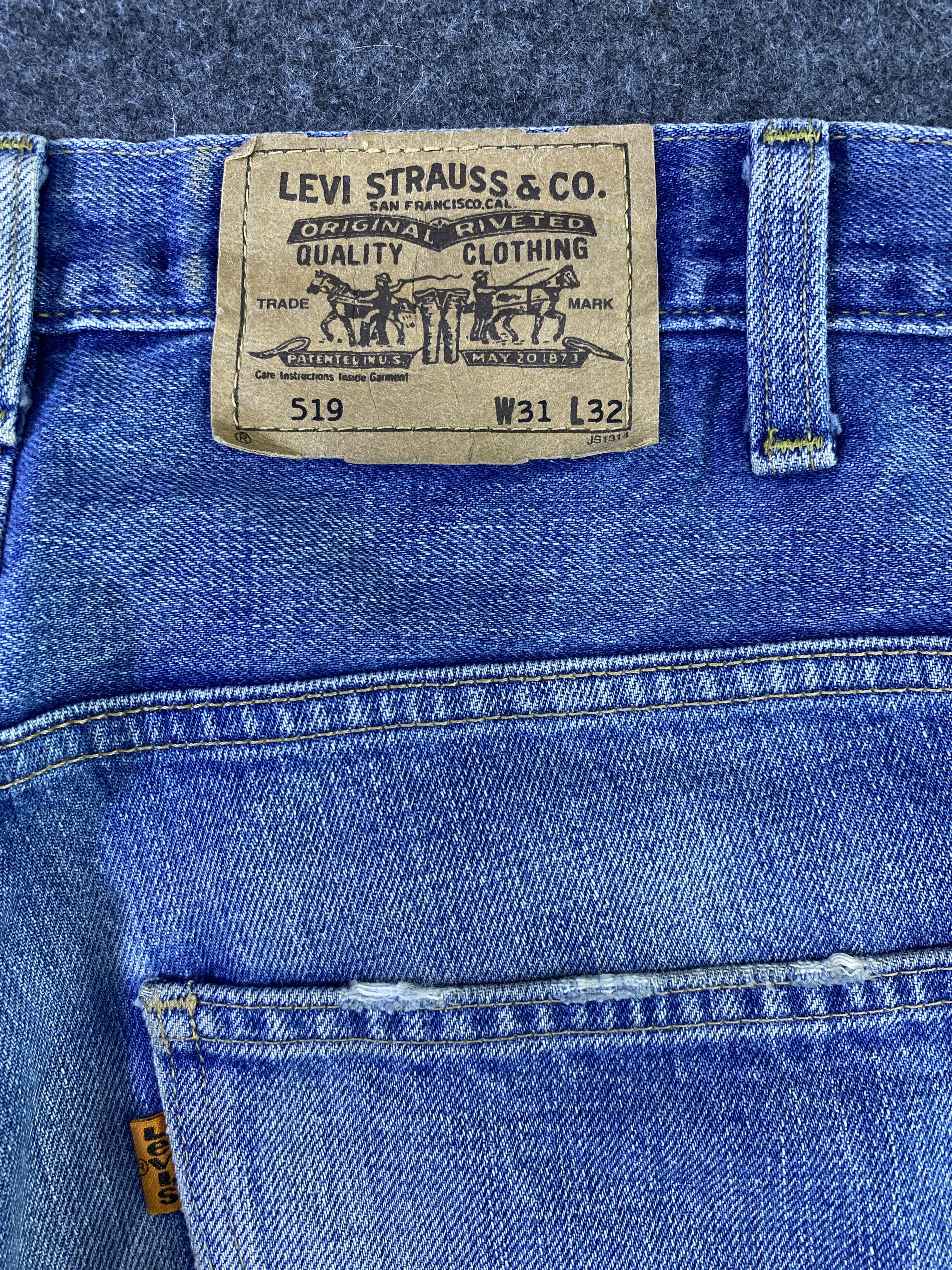 Levi's Vintage Levi's 519 Distressed Blue Wash Jeans - J964 Size US 31 - 11 Thumbnail