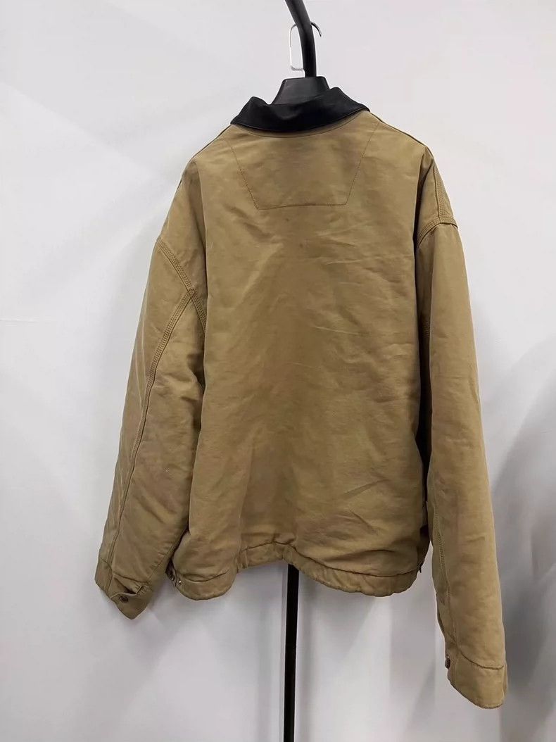 Balenciaga Balenciaga size 50 Carhart Detroit Leather Collar Jacket Ja Size US M / EU 48-50 / 2 - 2 Thumbnail