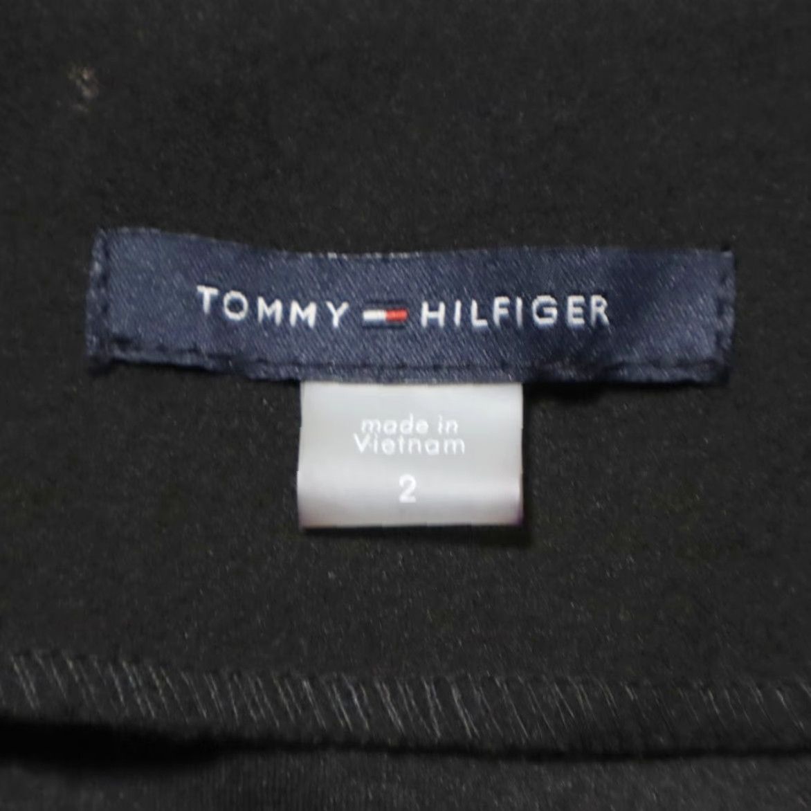 Tommy Hilfiger VINTAGE Tommy Hilfiger Adaptive Jersey Fit & Flare Dress Black Women 2 Size XS / US 0-2 / IT 36-38 - 5 Thumbnail