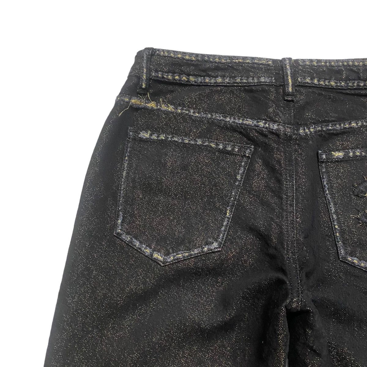 Chanel Chanel Noir Black&Gold Logo Pocket Denim Jeans Size 28" / US 6 / IT 42 - 13 Thumbnail