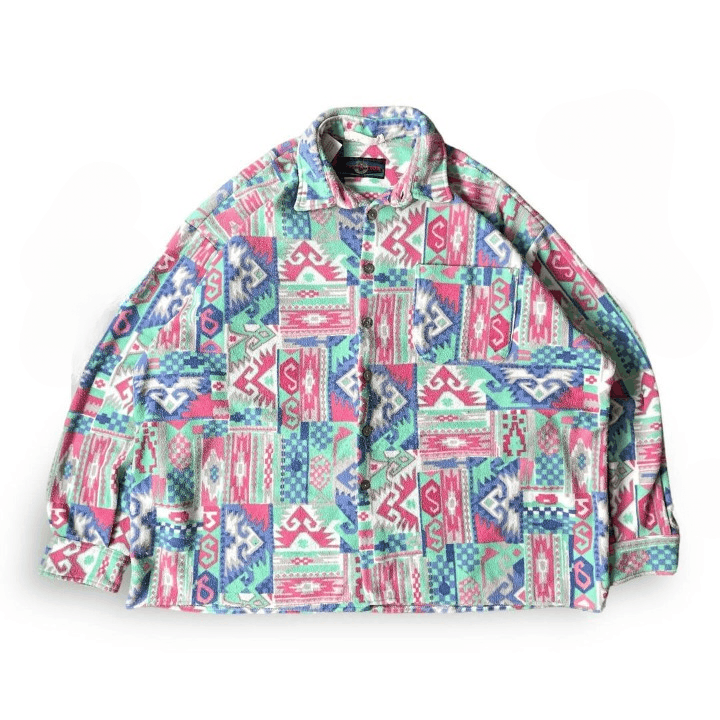 image of Navajo Etnic Wool Shirt, Men's (Size 2XL)