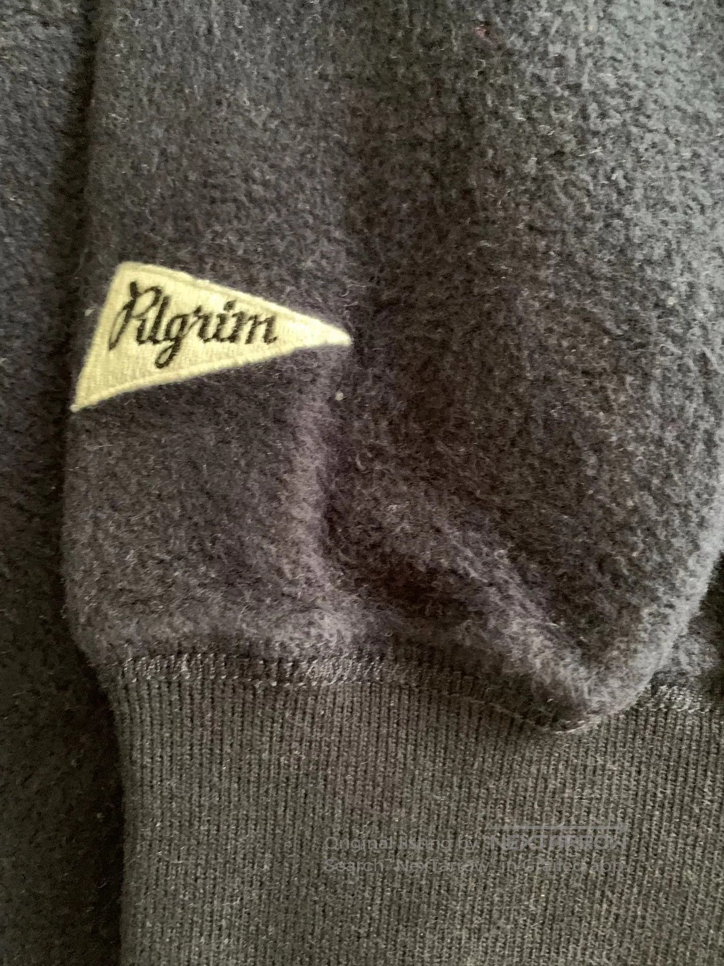 Pilgrim Surf + Supply navy fleece sweatshirt for men. Size US L / EU 52-54 / 3 - 4 Thumbnail
