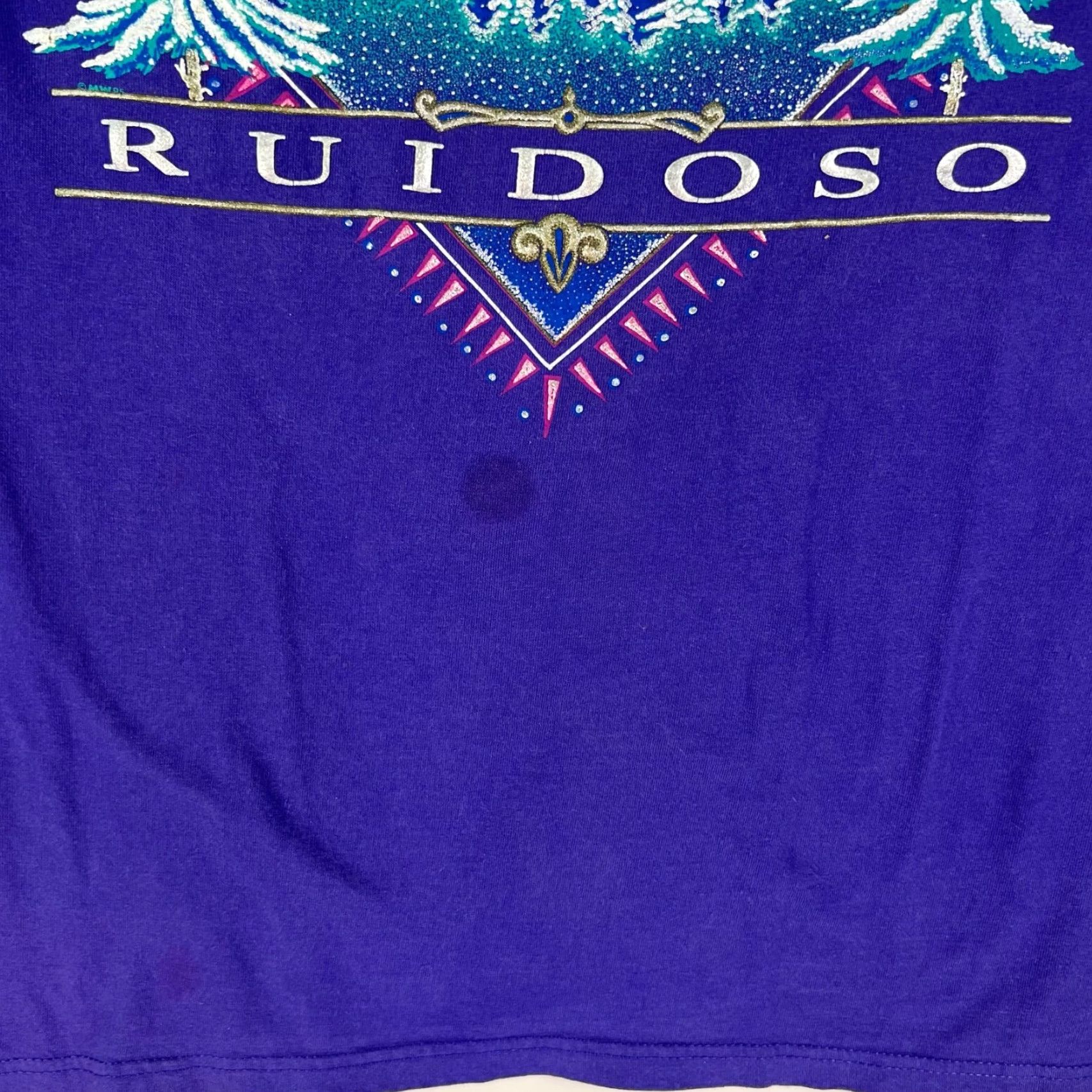 Delta Ruidoso New Mexico T-Shirt Adult L Purple Camouflage Ski Mens Size US L / EU 52-54 / 3 - 3 Thumbnail