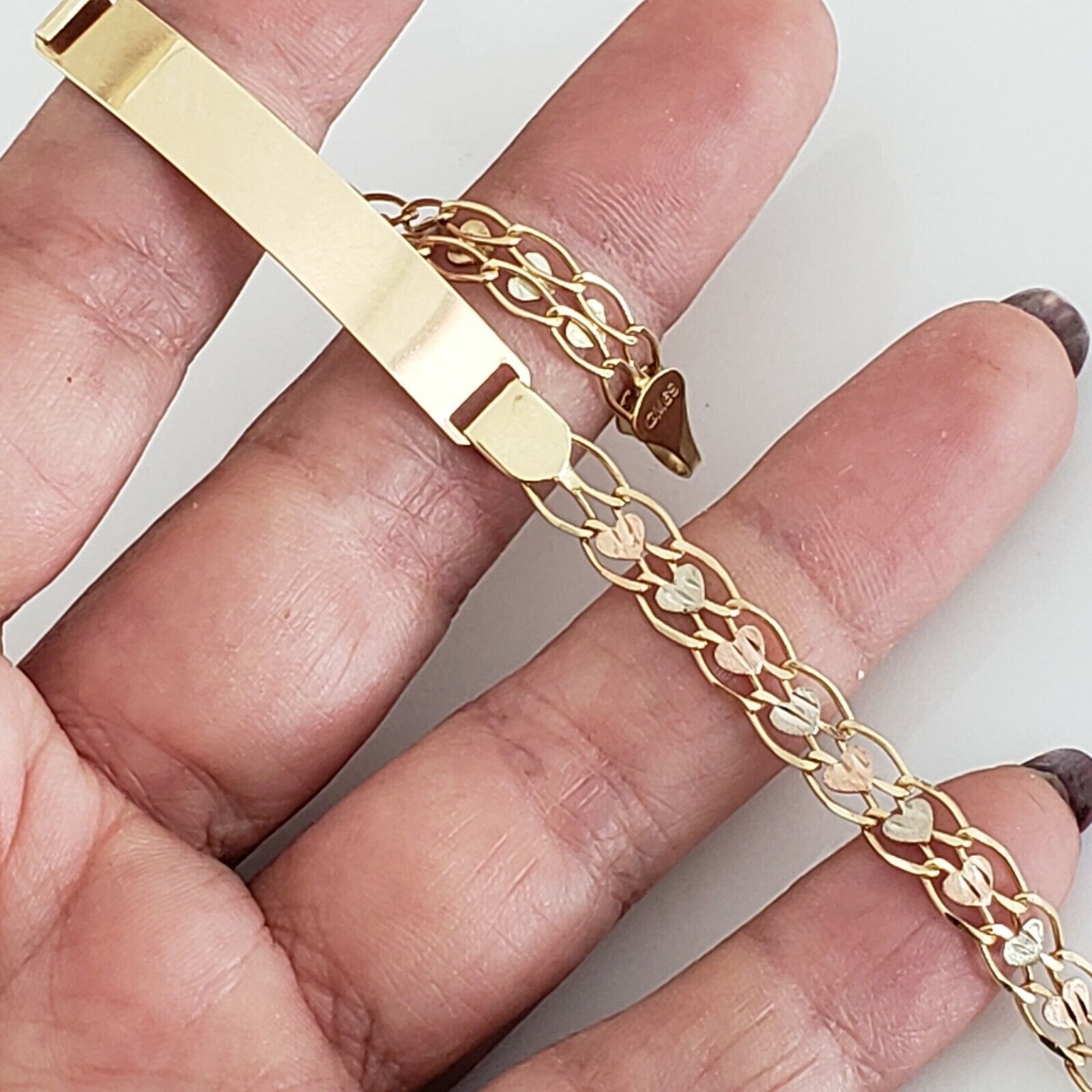 Other Womans real 10k Tri Gold bracelet Size ONE SIZE - 3 Thumbnail