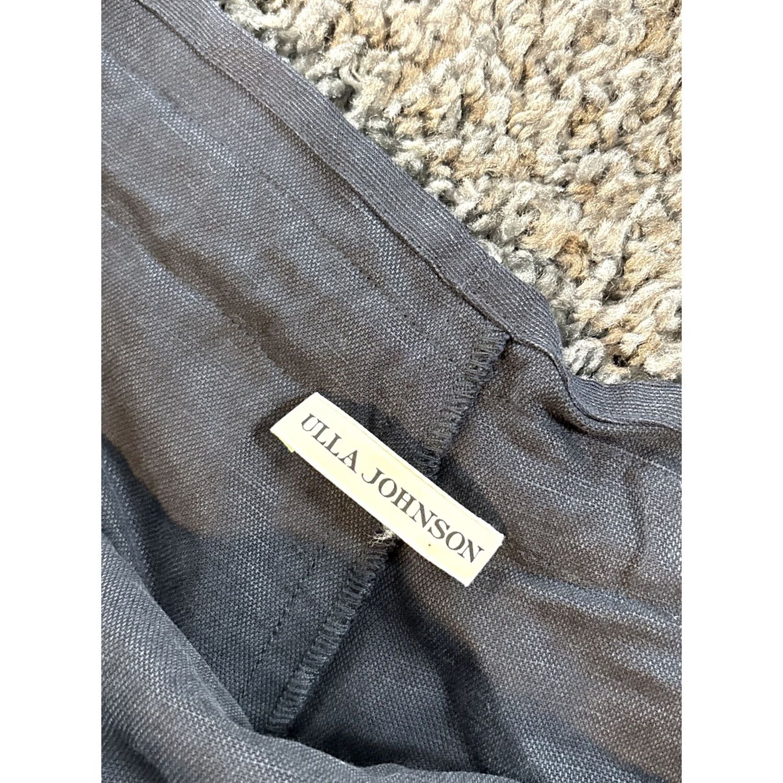 Ulla Johnson Ulla Johnson Drop Crotch Pants Sz 0 Gray Harem Paper Bag Drawstring Crop Linen Size 25" / US 0 / IT 36 - 6 Thumbnail